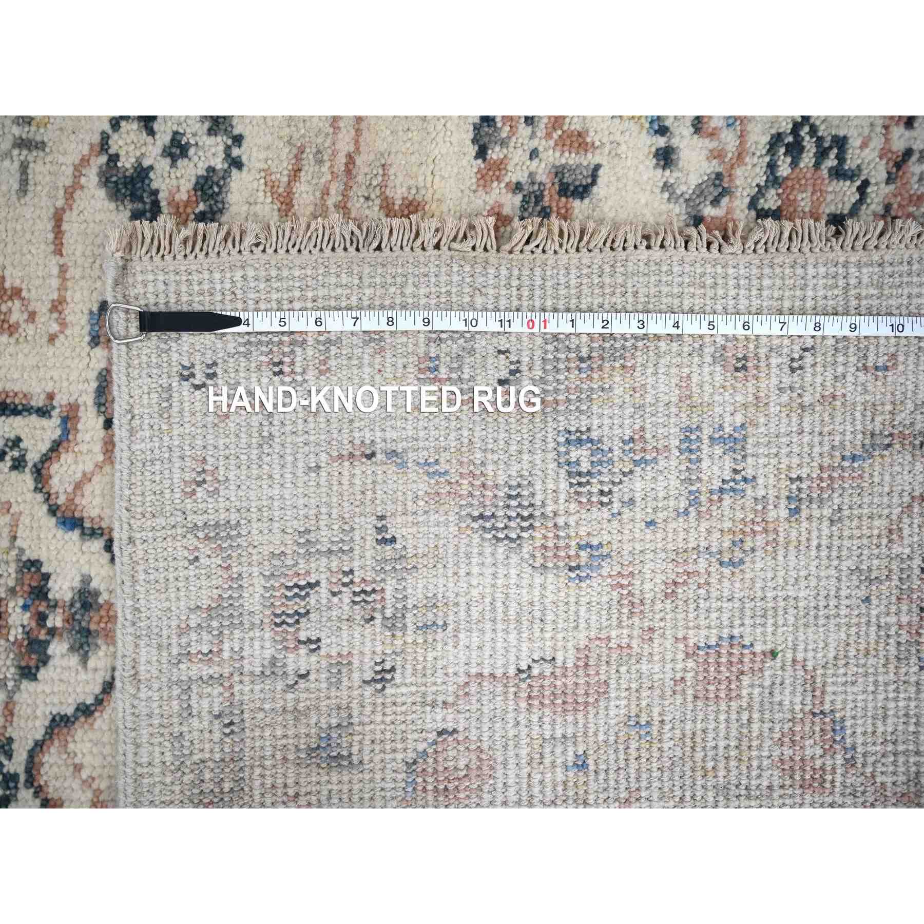 Oushak-And-Peshawar-Hand-Knotted-Rug-421480