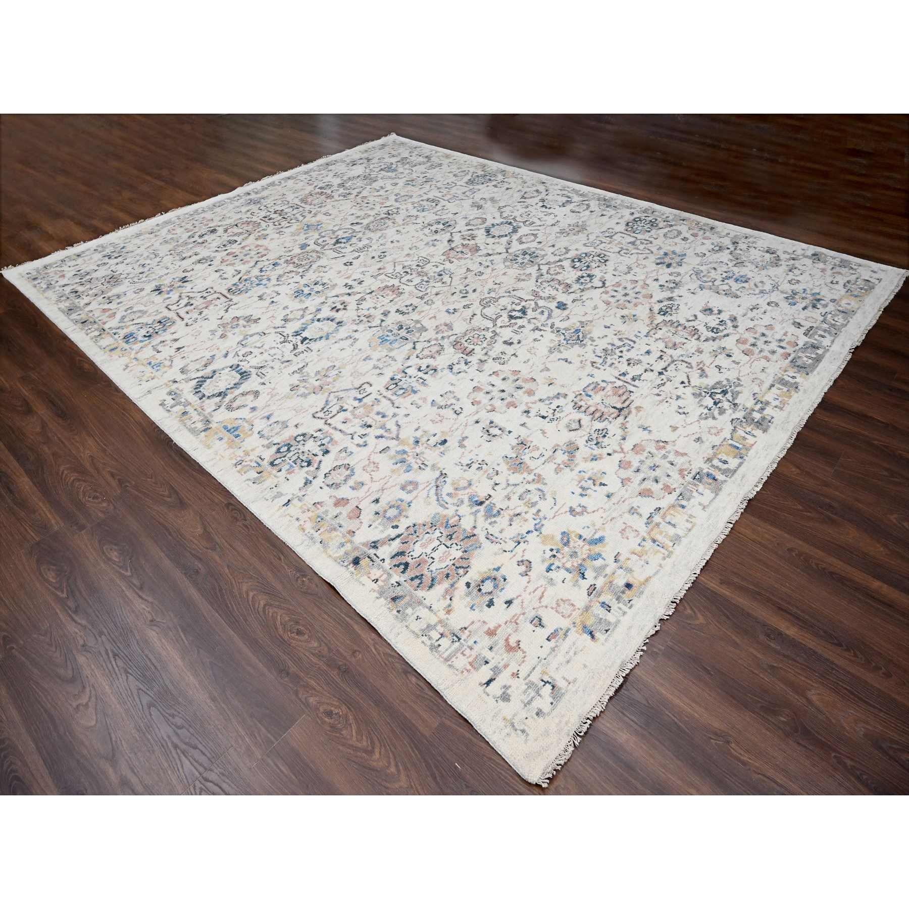 Oushak-And-Peshawar-Hand-Knotted-Rug-421655