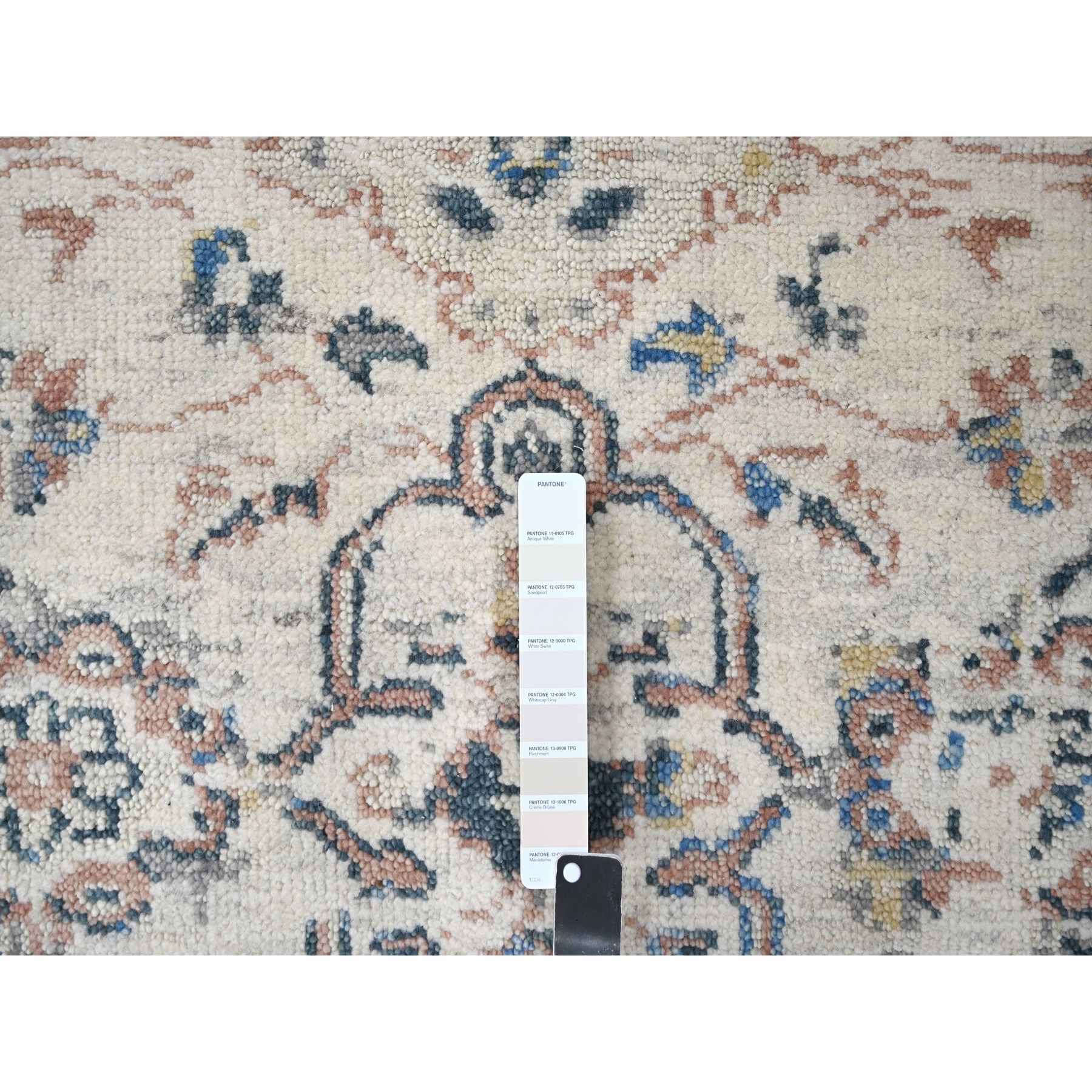 Oushak-And-Peshawar-Hand-Knotted-Rug-421655