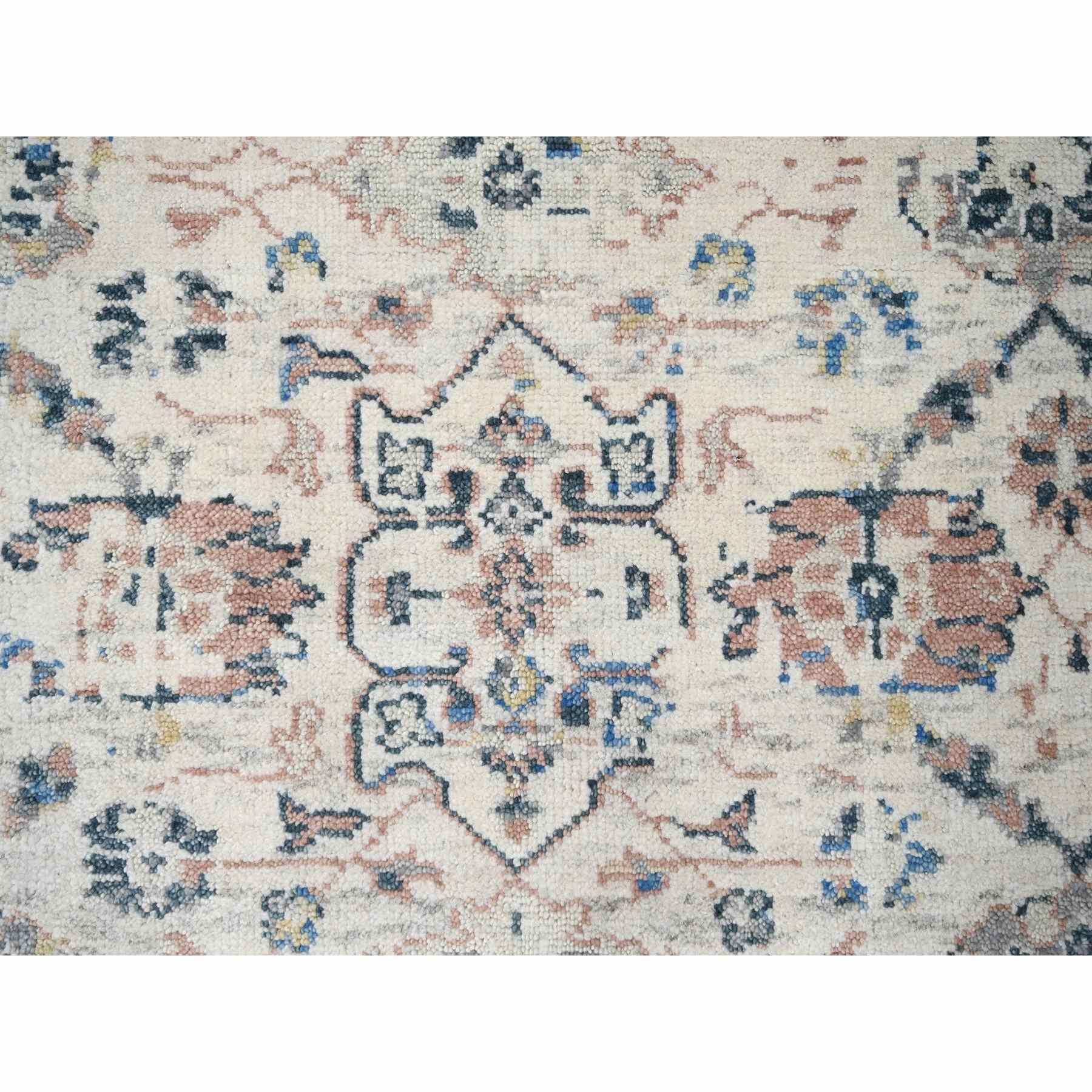 Oushak-And-Peshawar-Hand-Knotted-Rug-421655