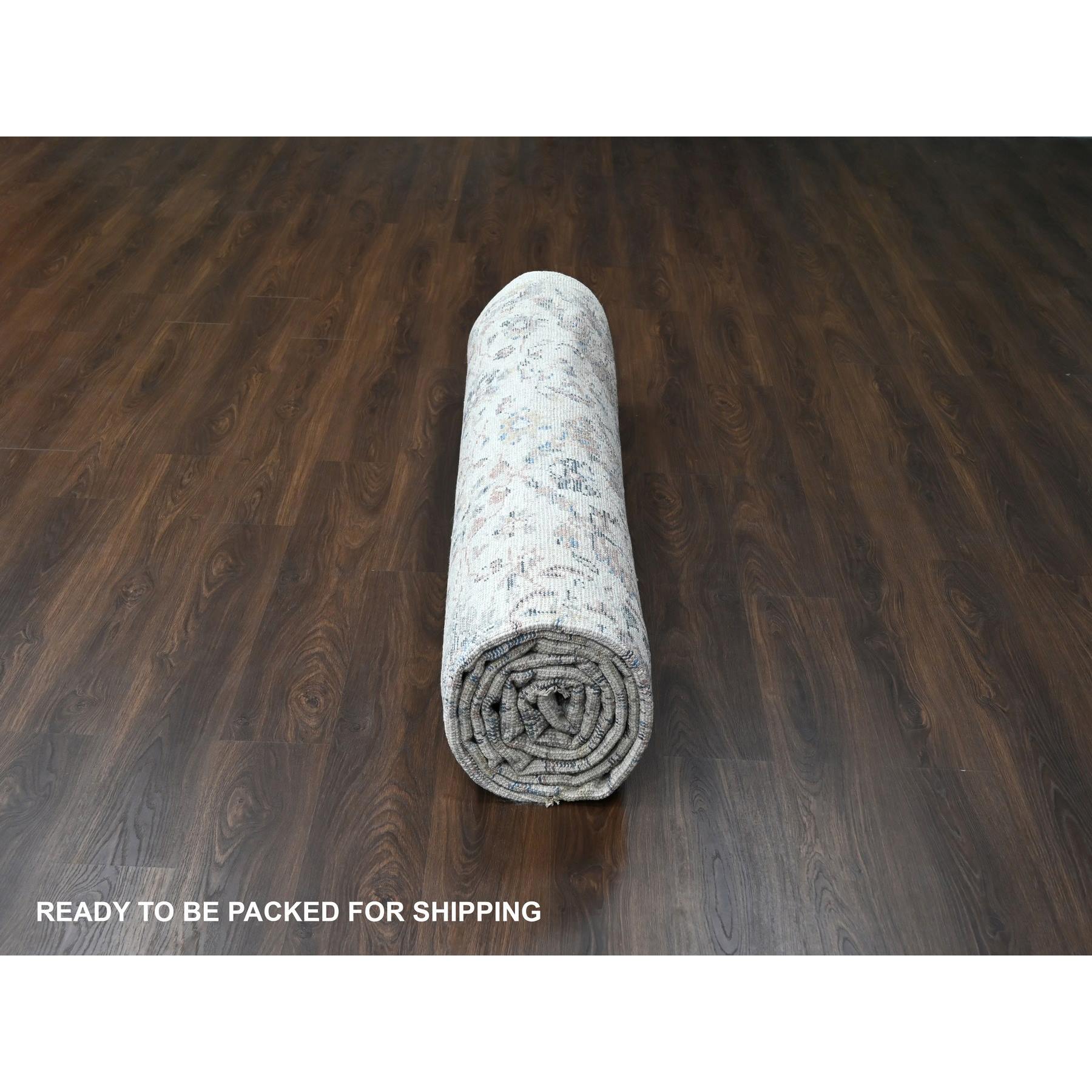 Oushak-And-Peshawar-Hand-Knotted-Rug-421655
