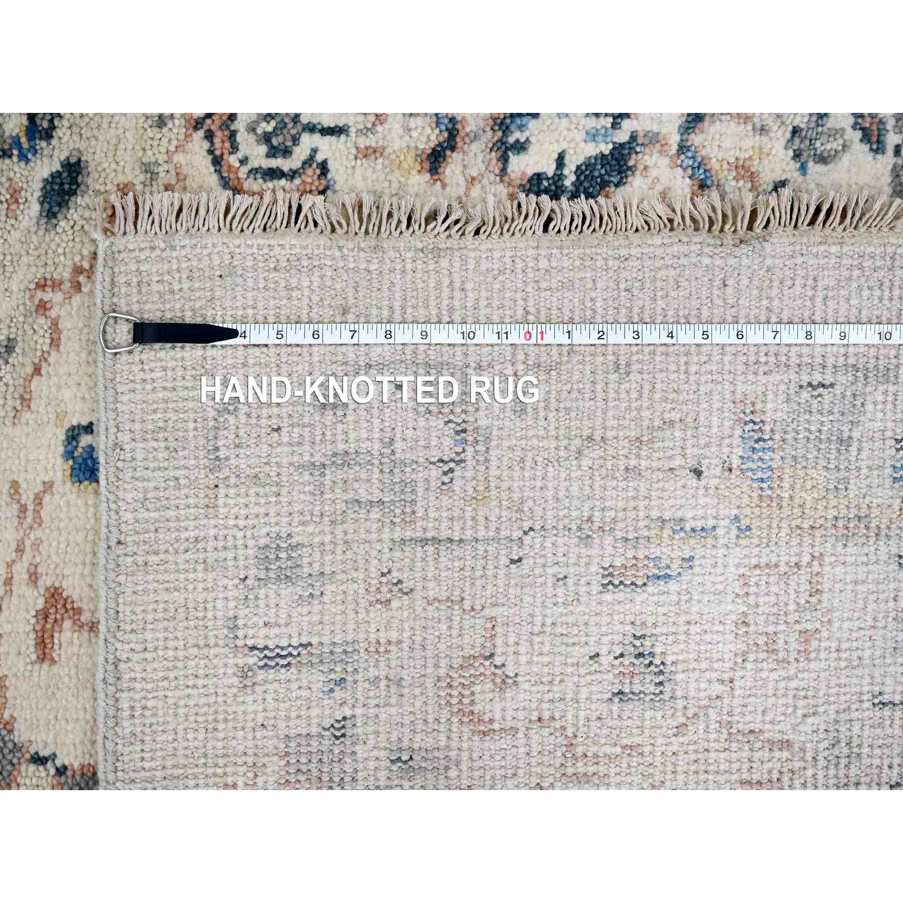 Oushak-And-Peshawar-Hand-Knotted-Rug-421655