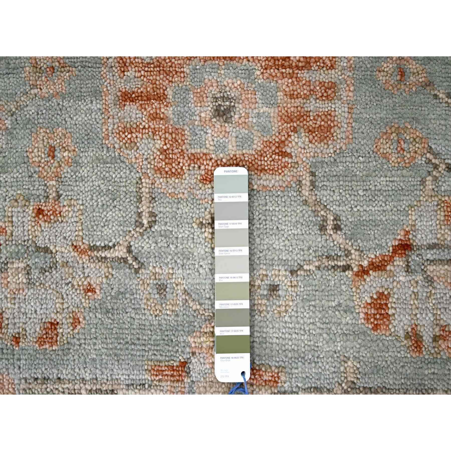 Oushak-And-Peshawar-Hand-Knotted-Rug-421795