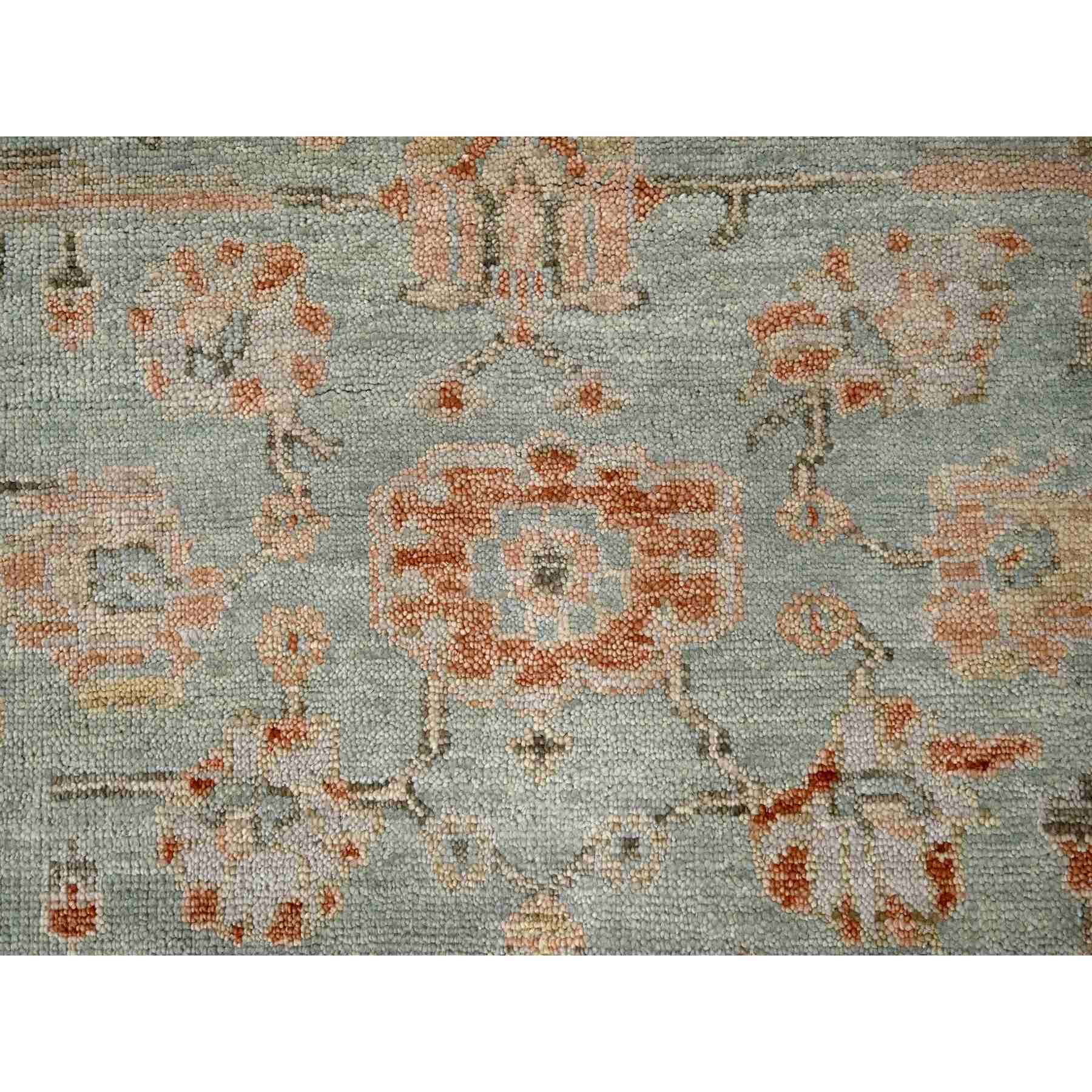 Oushak-And-Peshawar-Hand-Knotted-Rug-421795
