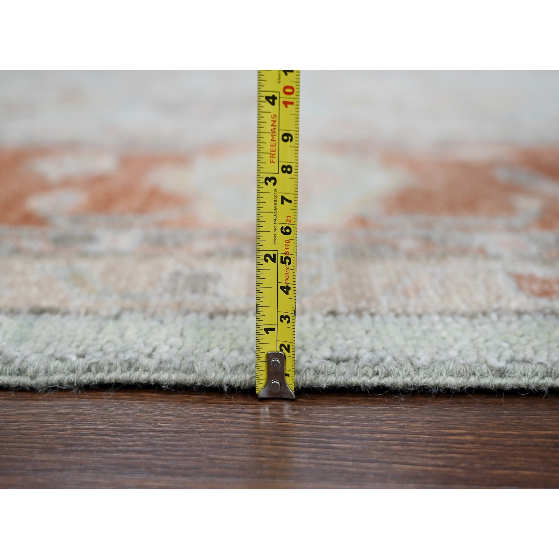 Oushak-And-Peshawar-Hand-Knotted-Rug-421795