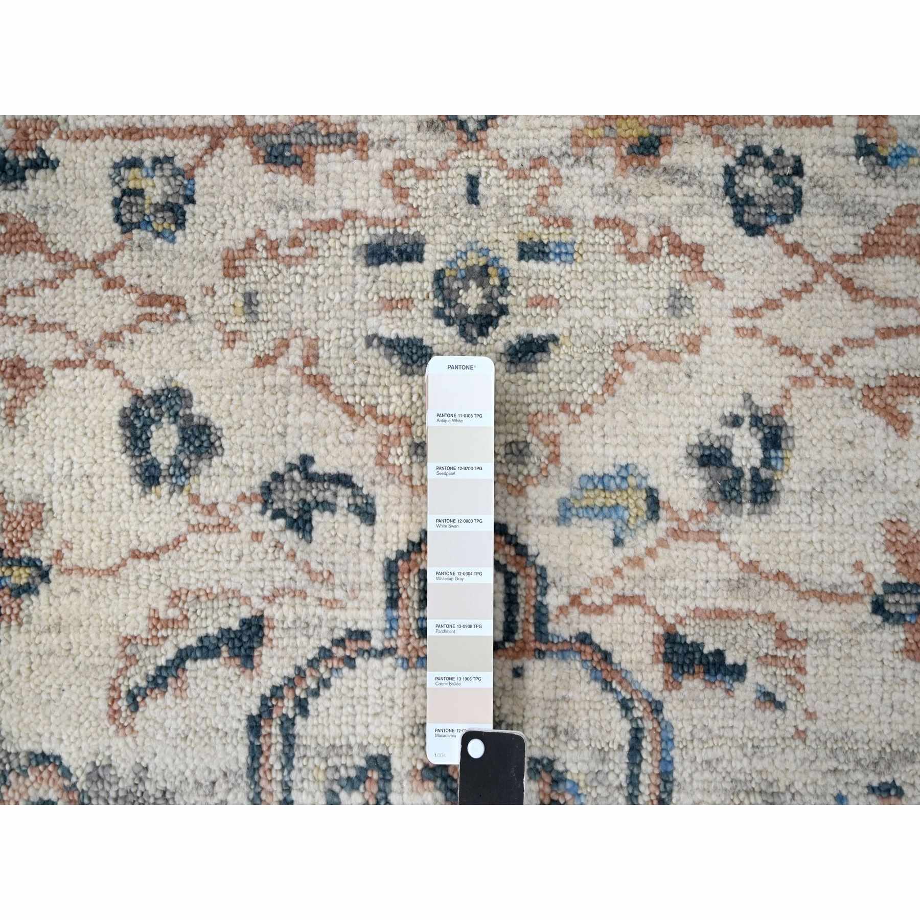 Oushak-And-Peshawar-Hand-Knotted-Rug-421815