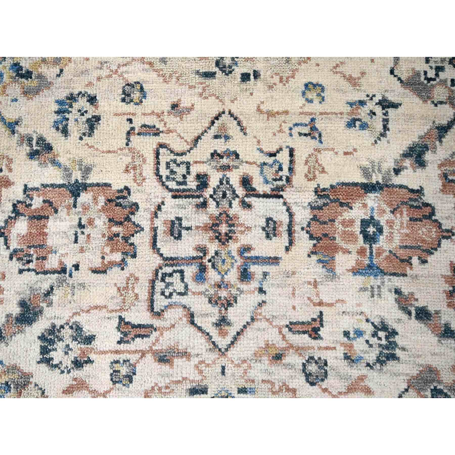 Oushak-And-Peshawar-Hand-Knotted-Rug-421815