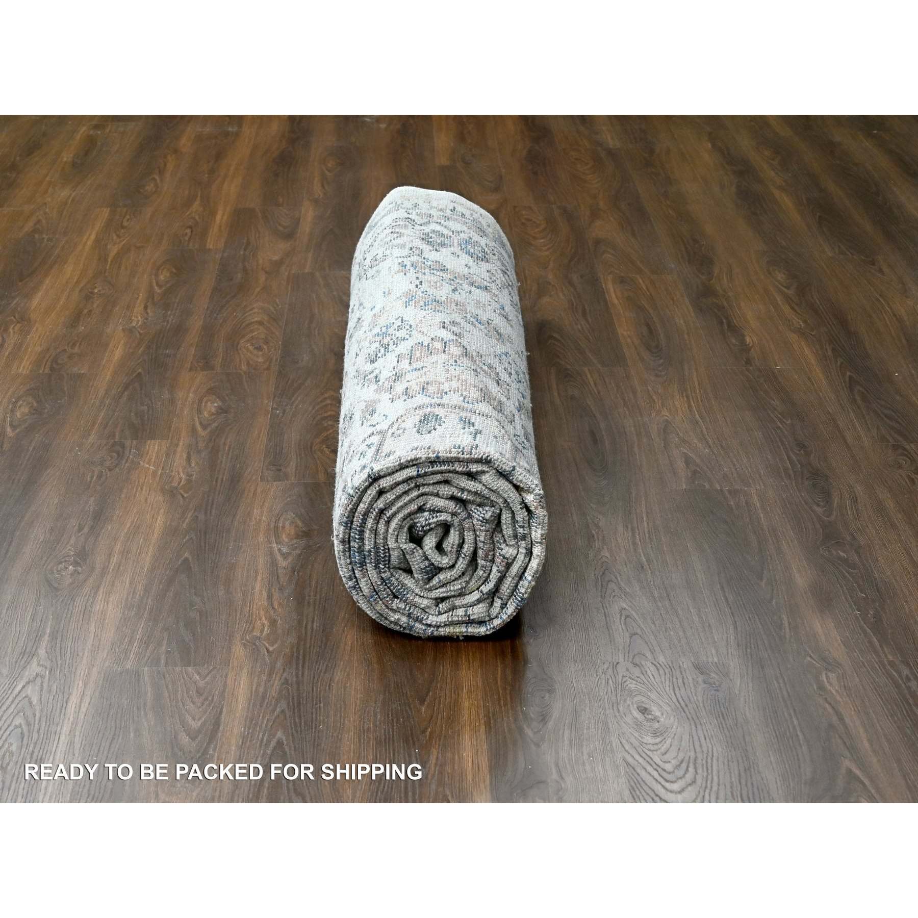 Oushak-And-Peshawar-Hand-Knotted-Rug-421815