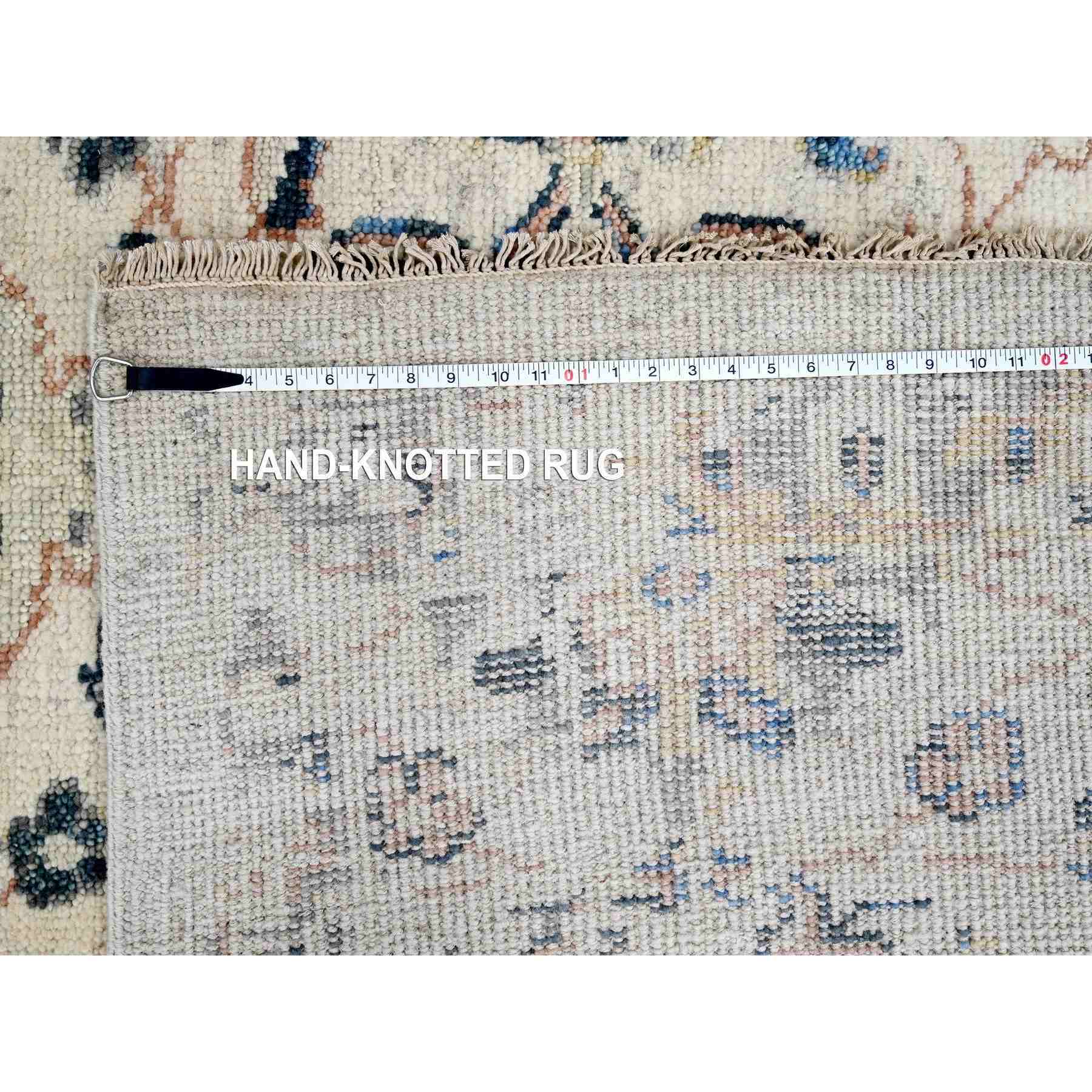 Oushak-And-Peshawar-Hand-Knotted-Rug-421815