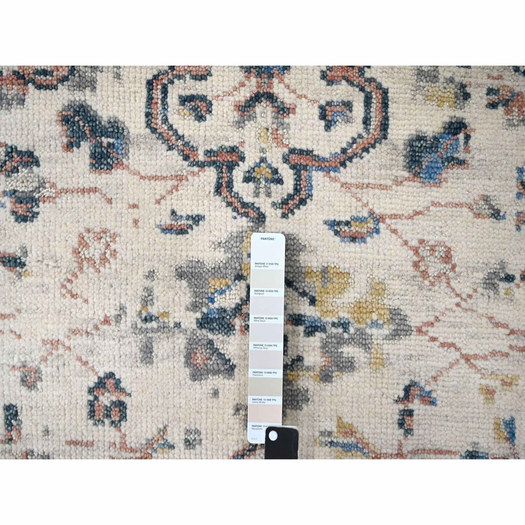 Oushak-And-Peshawar-Hand-Knotted-Rug-421820
