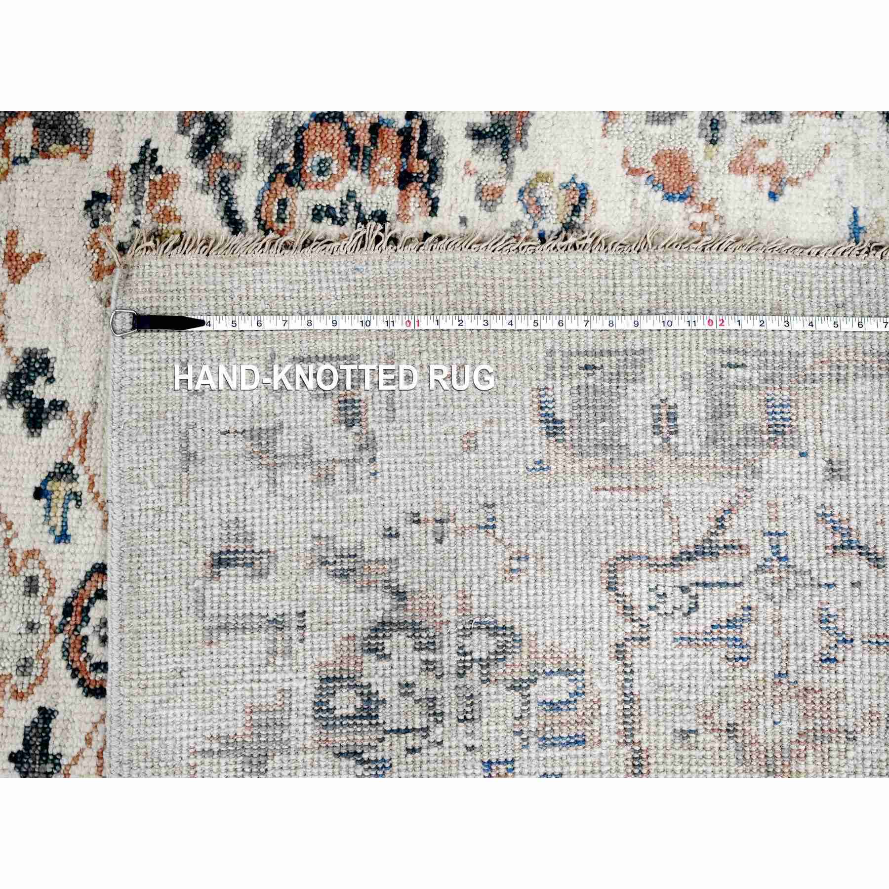 Oushak-And-Peshawar-Hand-Knotted-Rug-421820