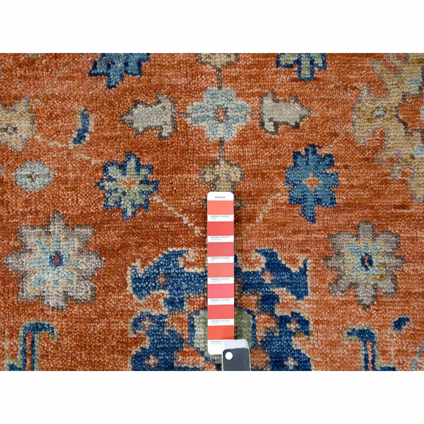 Oushak-And-Peshawar-Hand-Knotted-Rug-421855