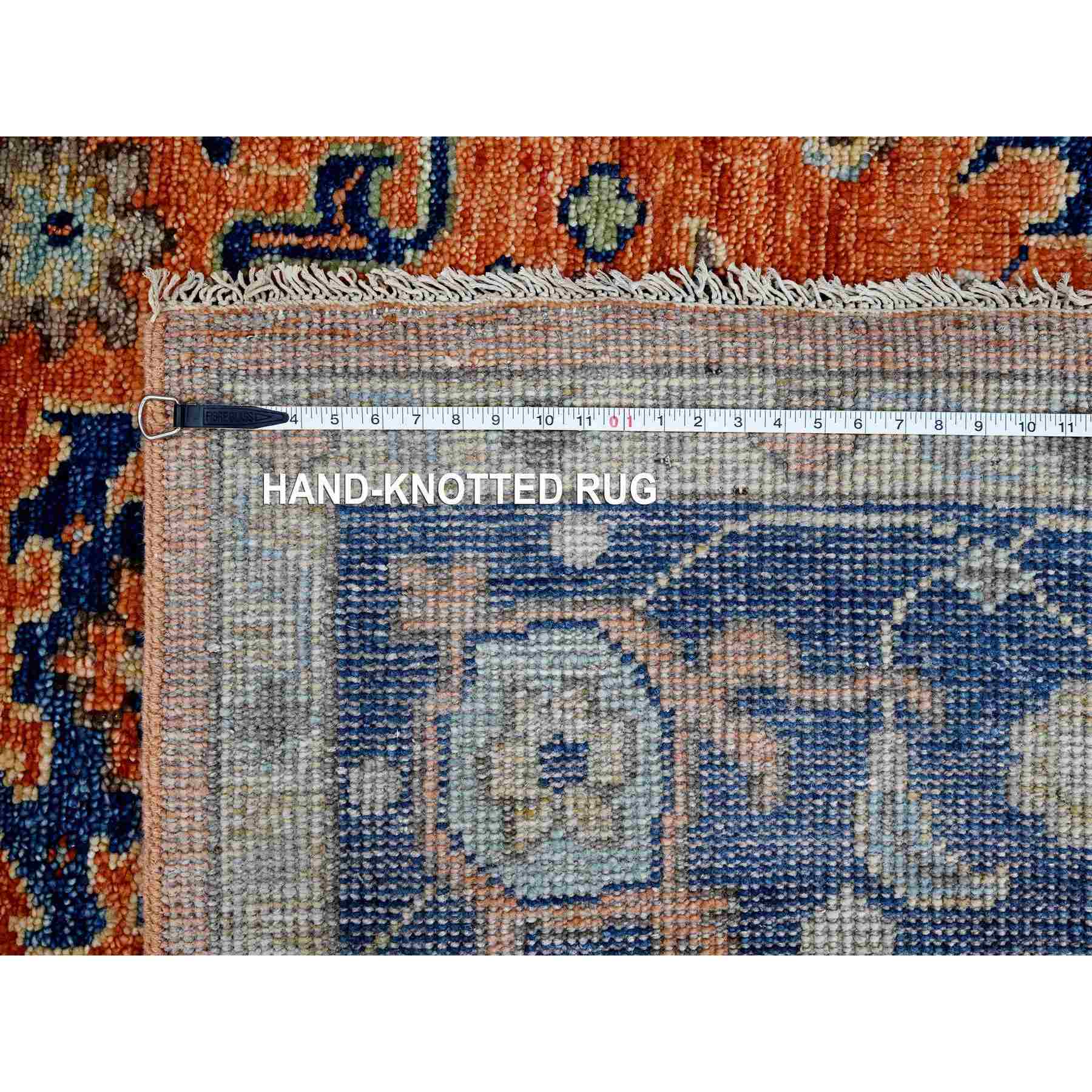 Oushak-And-Peshawar-Hand-Knotted-Rug-421855