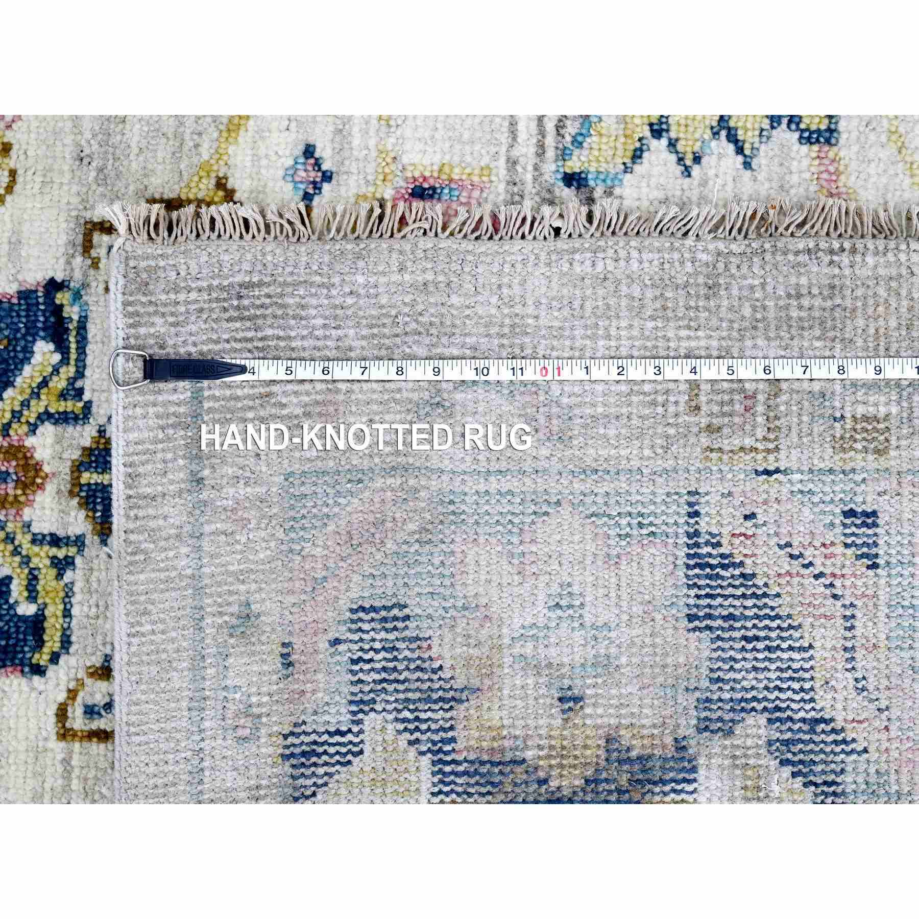 Oushak-And-Peshawar-Hand-Knotted-Rug-421900