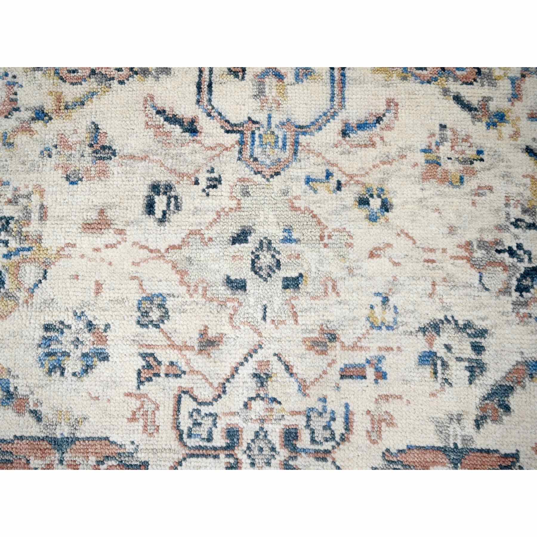 Oushak-And-Peshawar-Hand-Knotted-Rug-422000