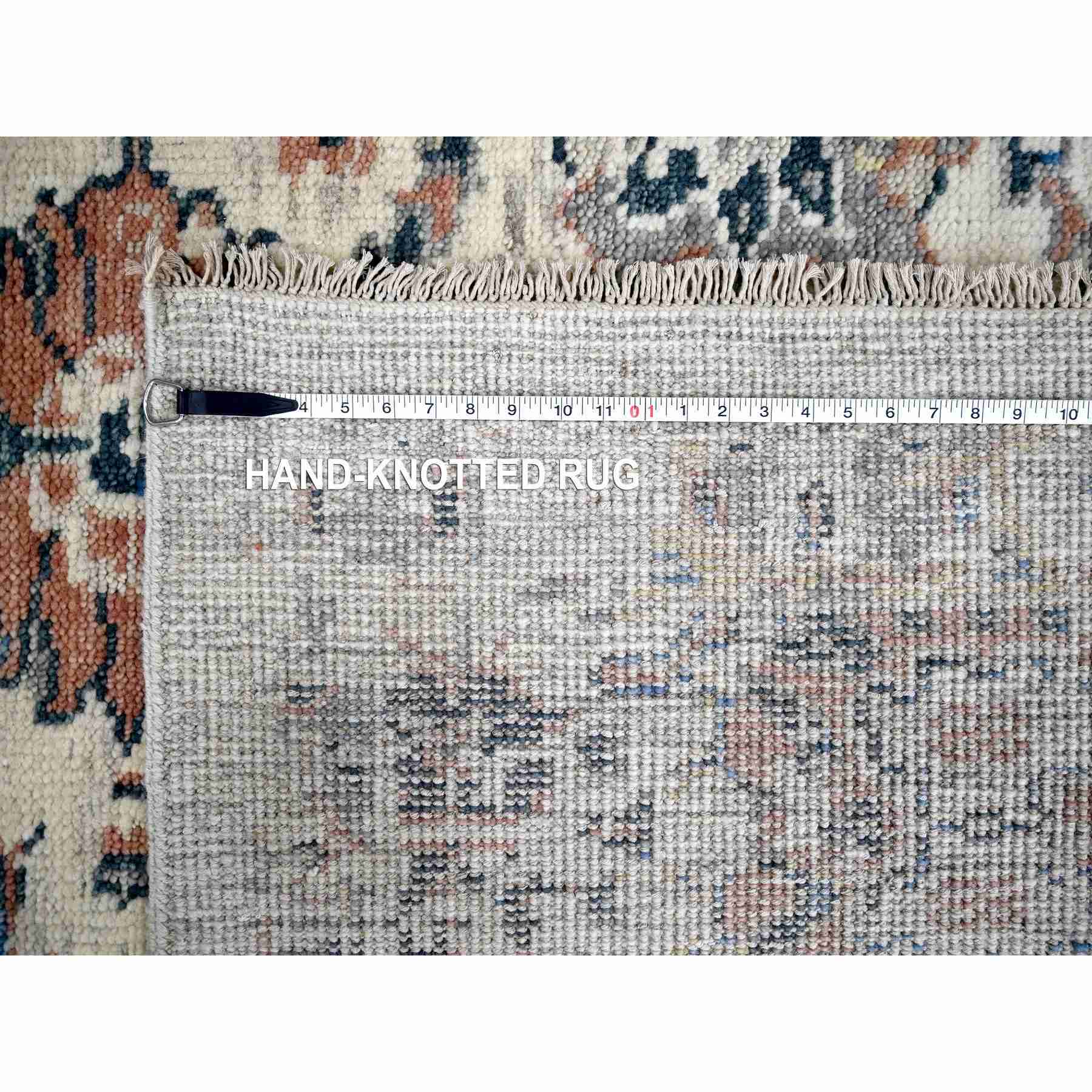 Oushak-And-Peshawar-Hand-Knotted-Rug-422000