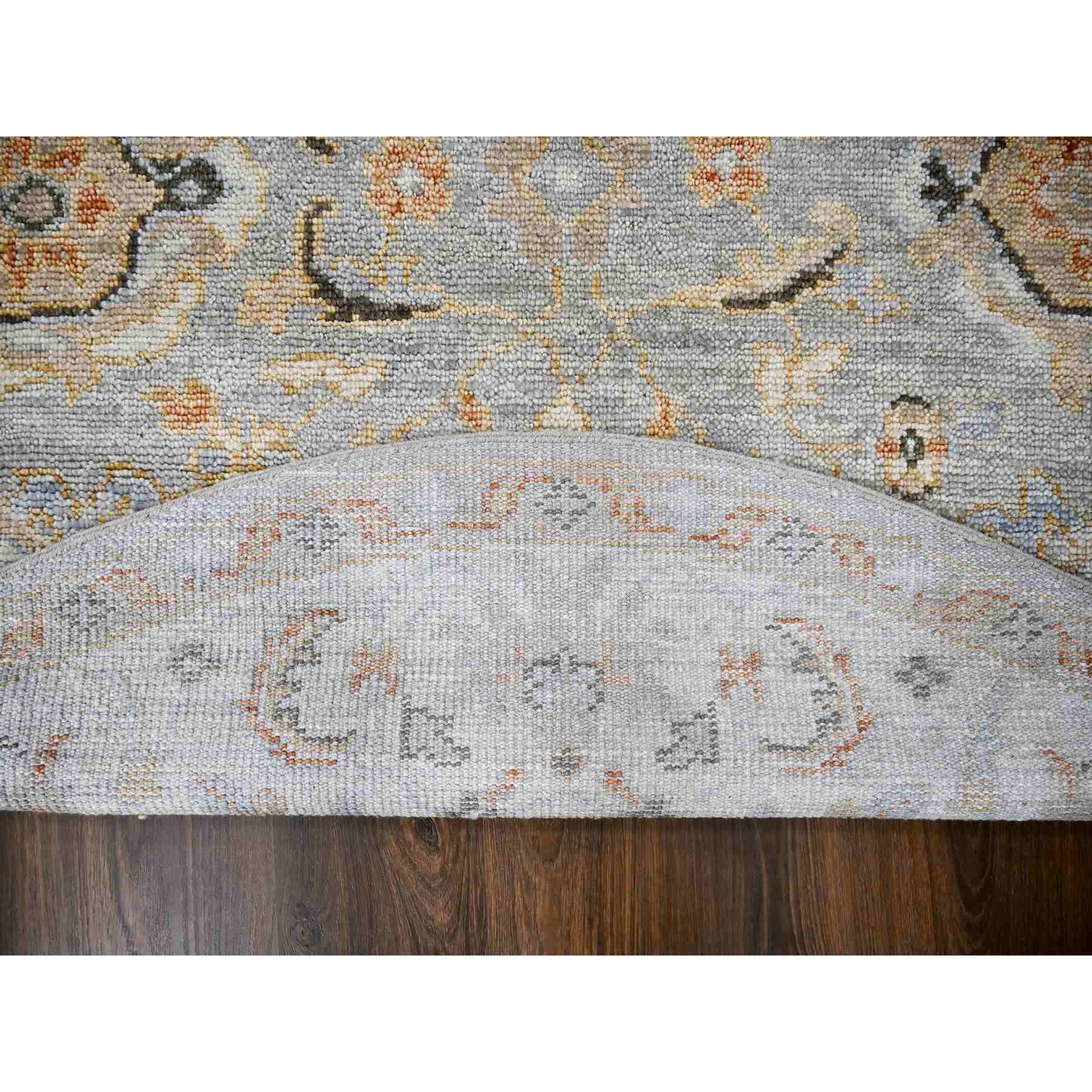Oushak-And-Peshawar-Hand-Knotted-Rug-422015