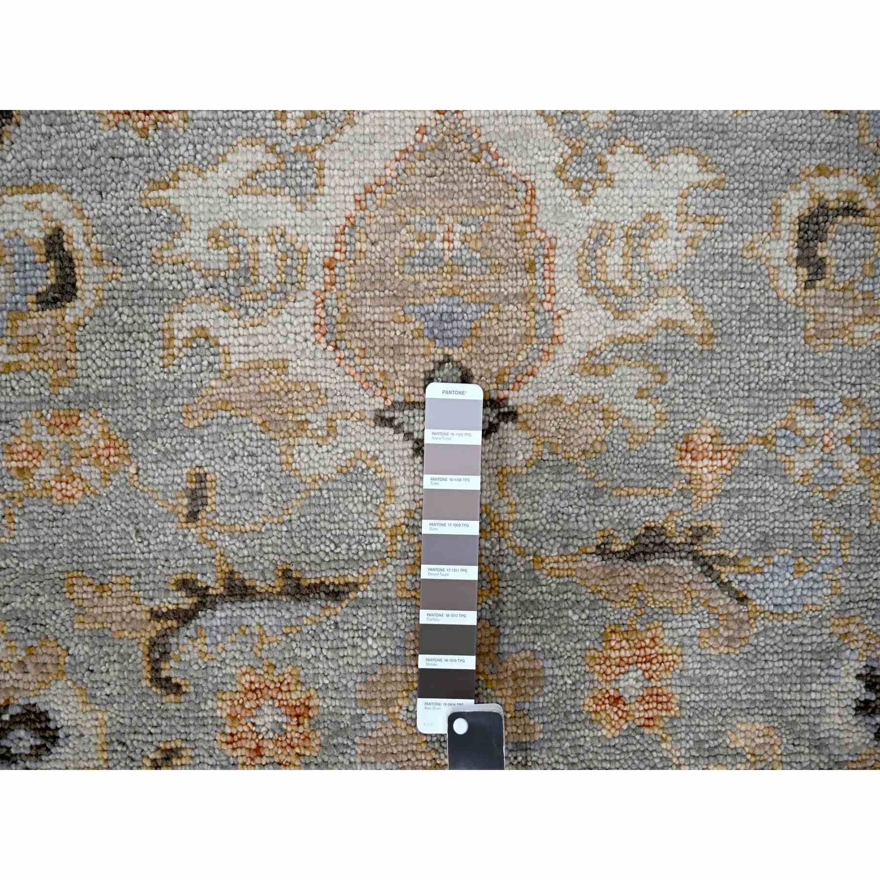 Oushak-And-Peshawar-Hand-Knotted-Rug-422015