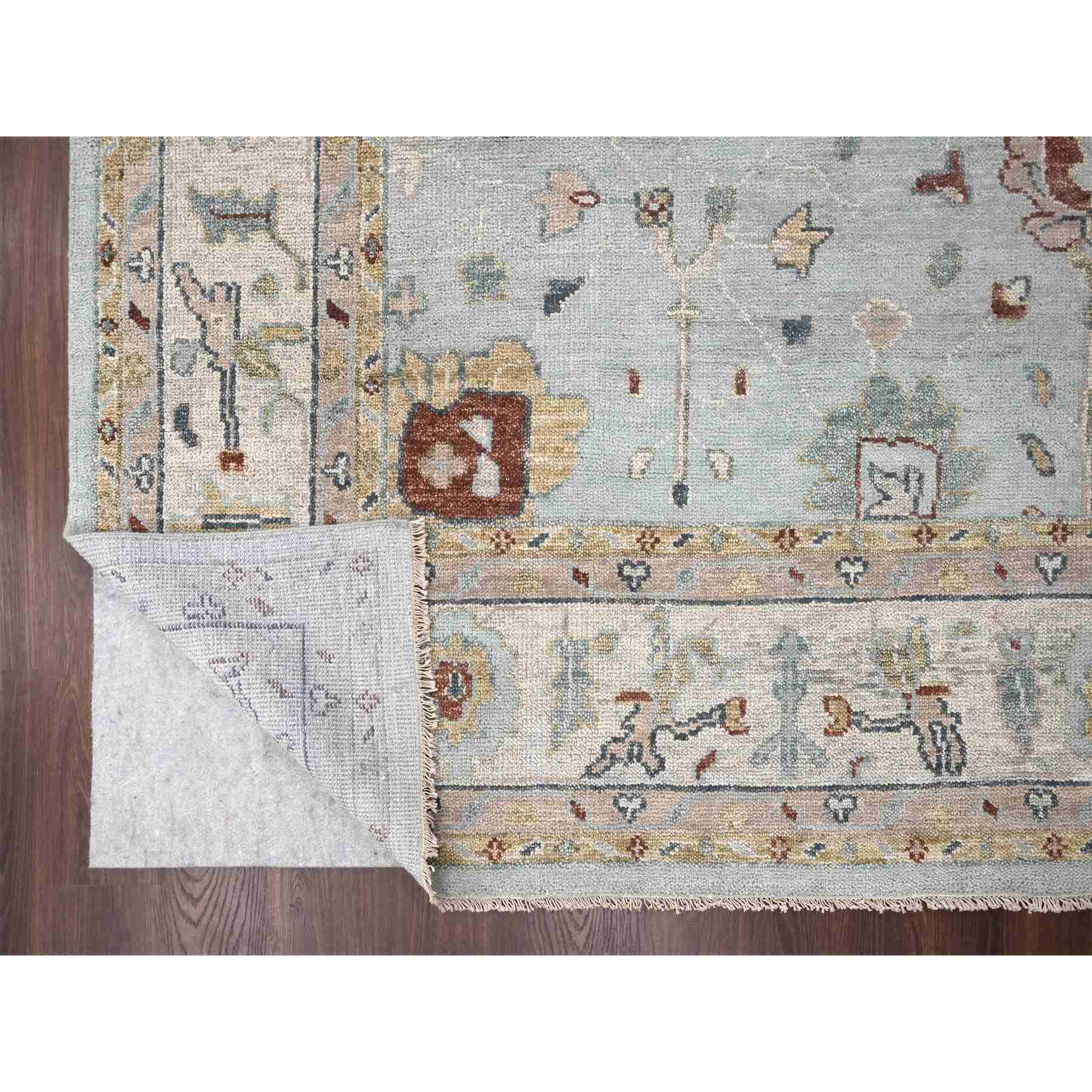 Oushak-And-Peshawar-Hand-Knotted-Rug-422050