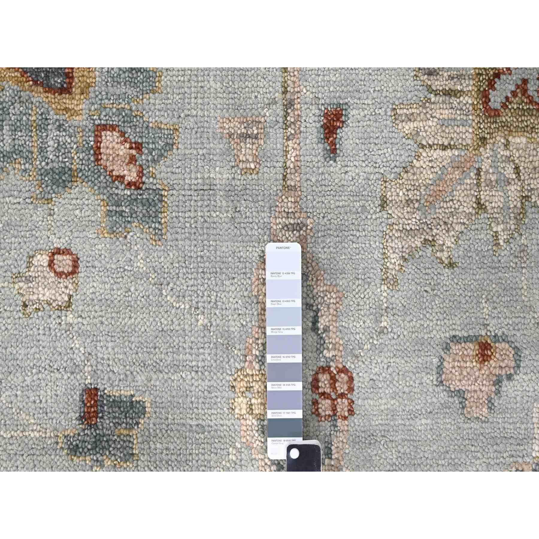 Oushak-And-Peshawar-Hand-Knotted-Rug-422050