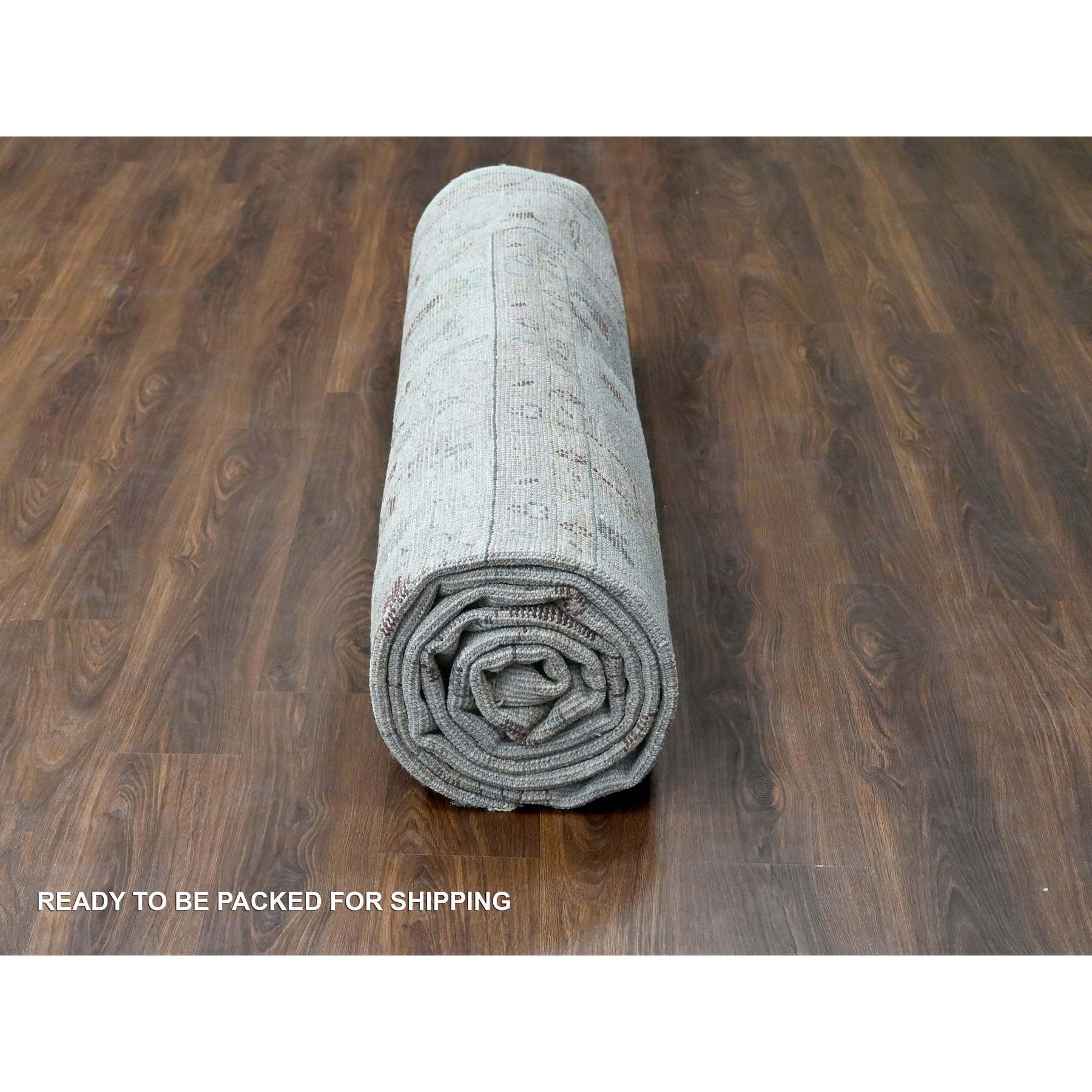 Oushak-And-Peshawar-Hand-Knotted-Rug-422050