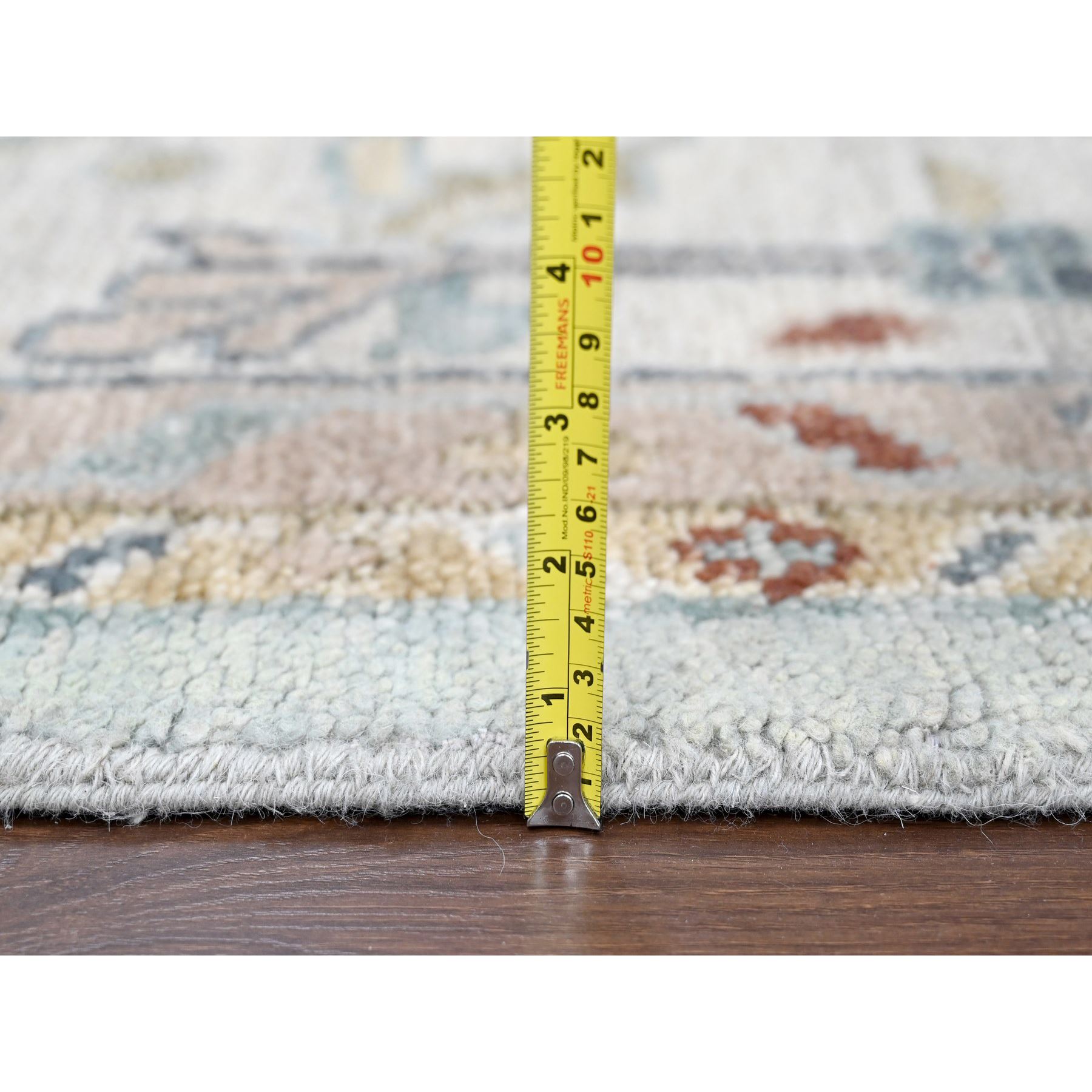 Oushak-And-Peshawar-Hand-Knotted-Rug-422050