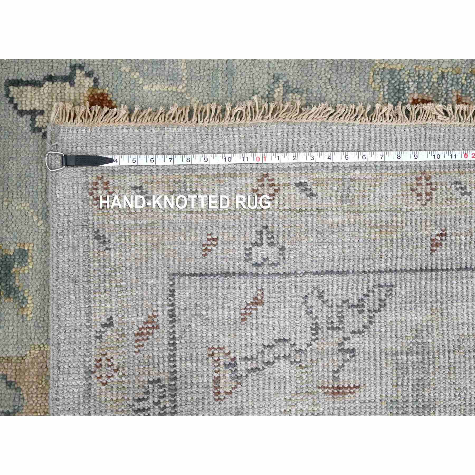 Oushak-And-Peshawar-Hand-Knotted-Rug-422050