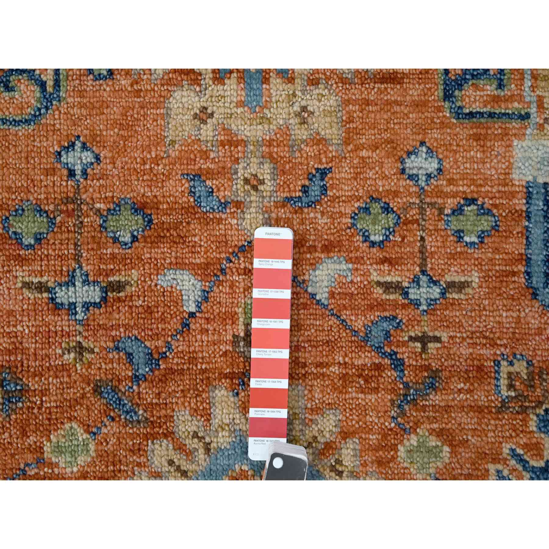 Oushak-And-Peshawar-Hand-Knotted-Rug-422335