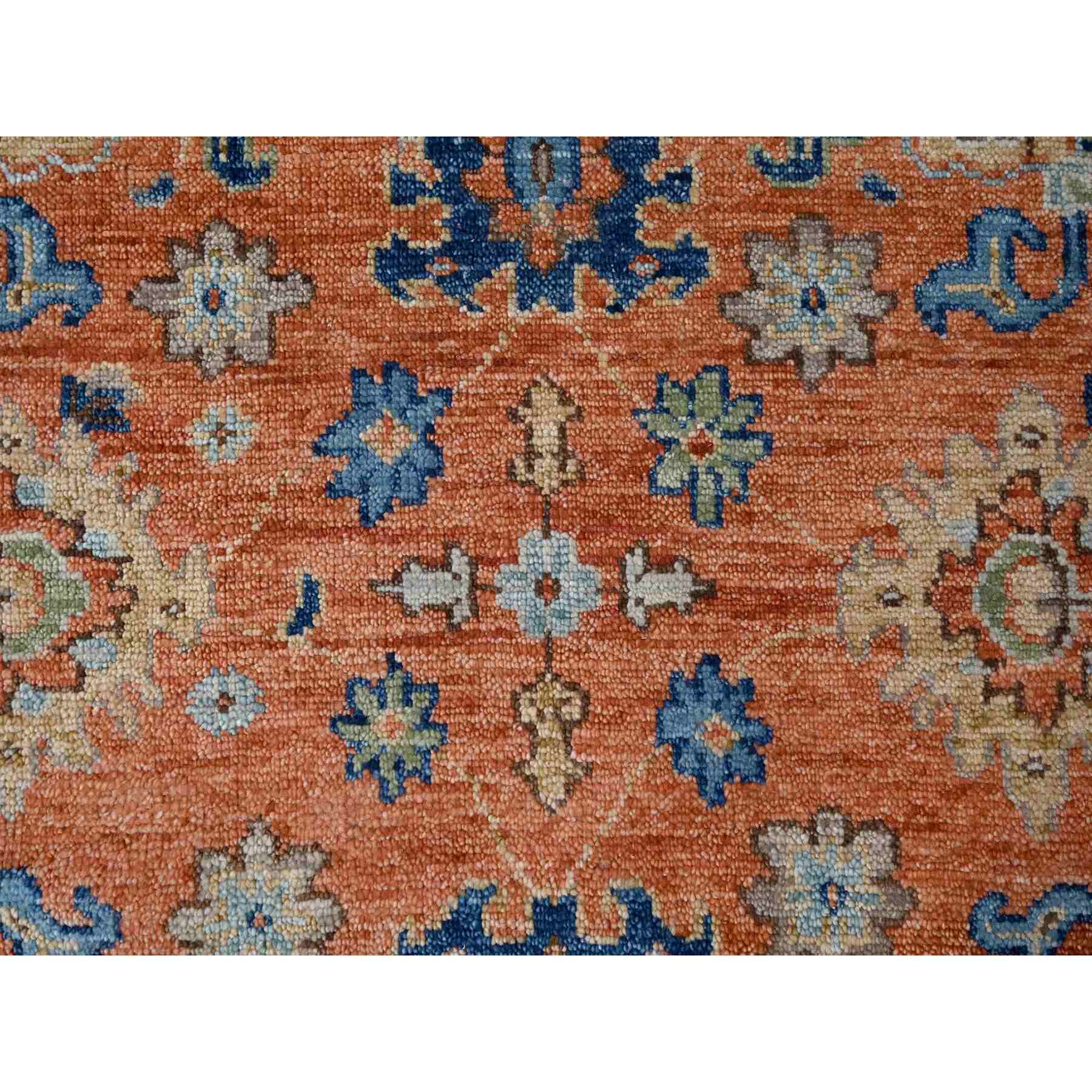 Oushak-And-Peshawar-Hand-Knotted-Rug-422335
