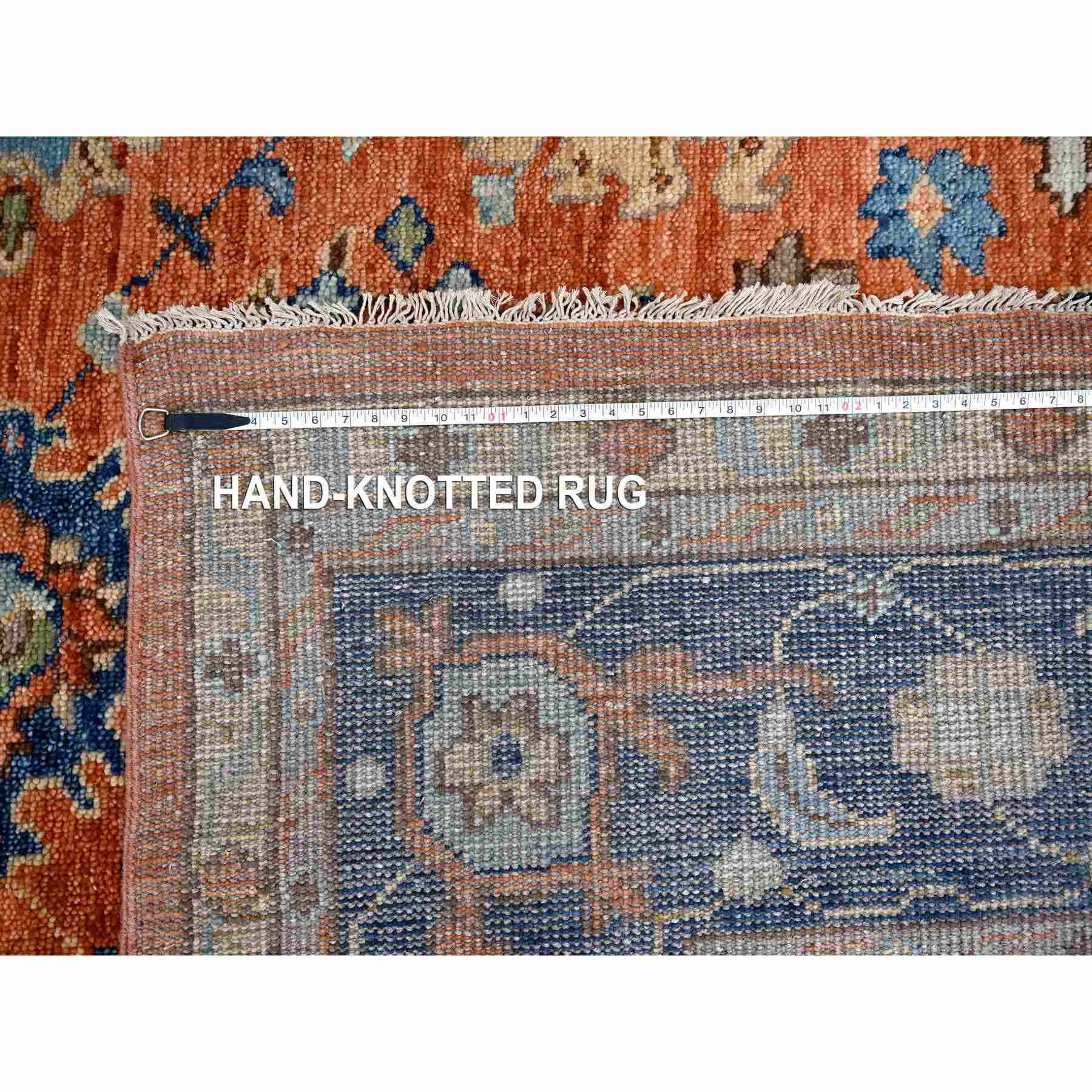 Oushak-And-Peshawar-Hand-Knotted-Rug-422335