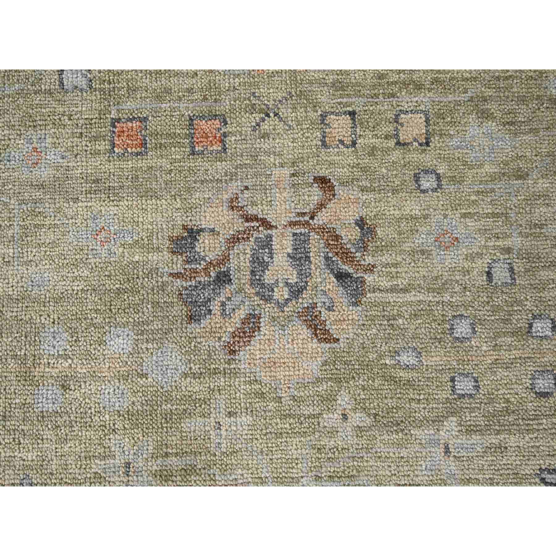 Oushak-And-Peshawar-Hand-Knotted-Rug-422445