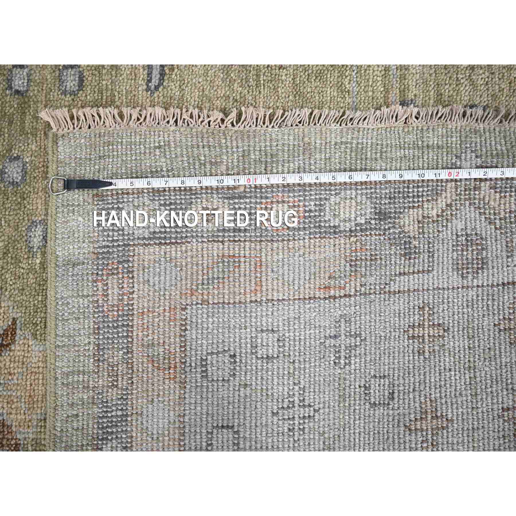 Oushak-And-Peshawar-Hand-Knotted-Rug-422445