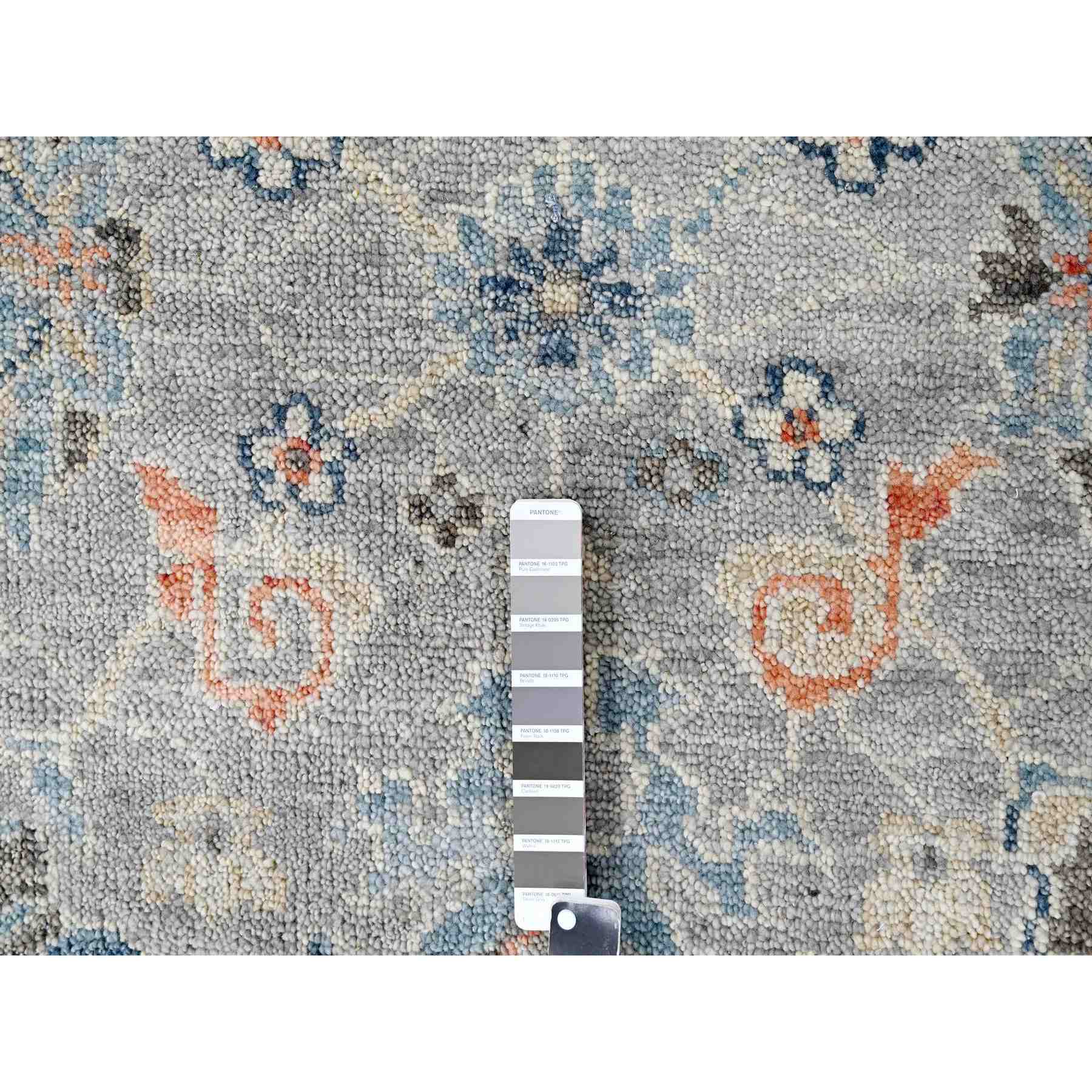 Oushak-And-Peshawar-Hand-Knotted-Rug-422455