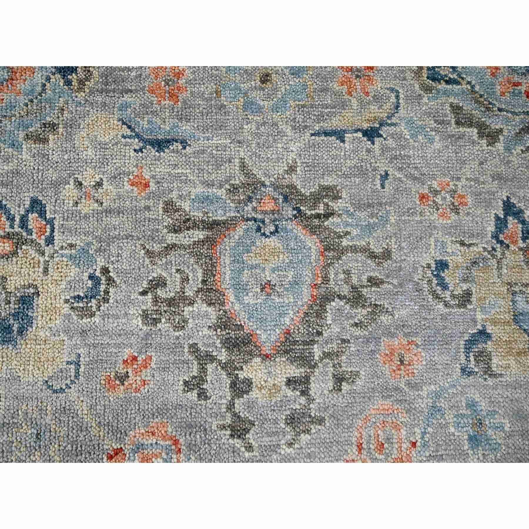 Oushak-And-Peshawar-Hand-Knotted-Rug-422455