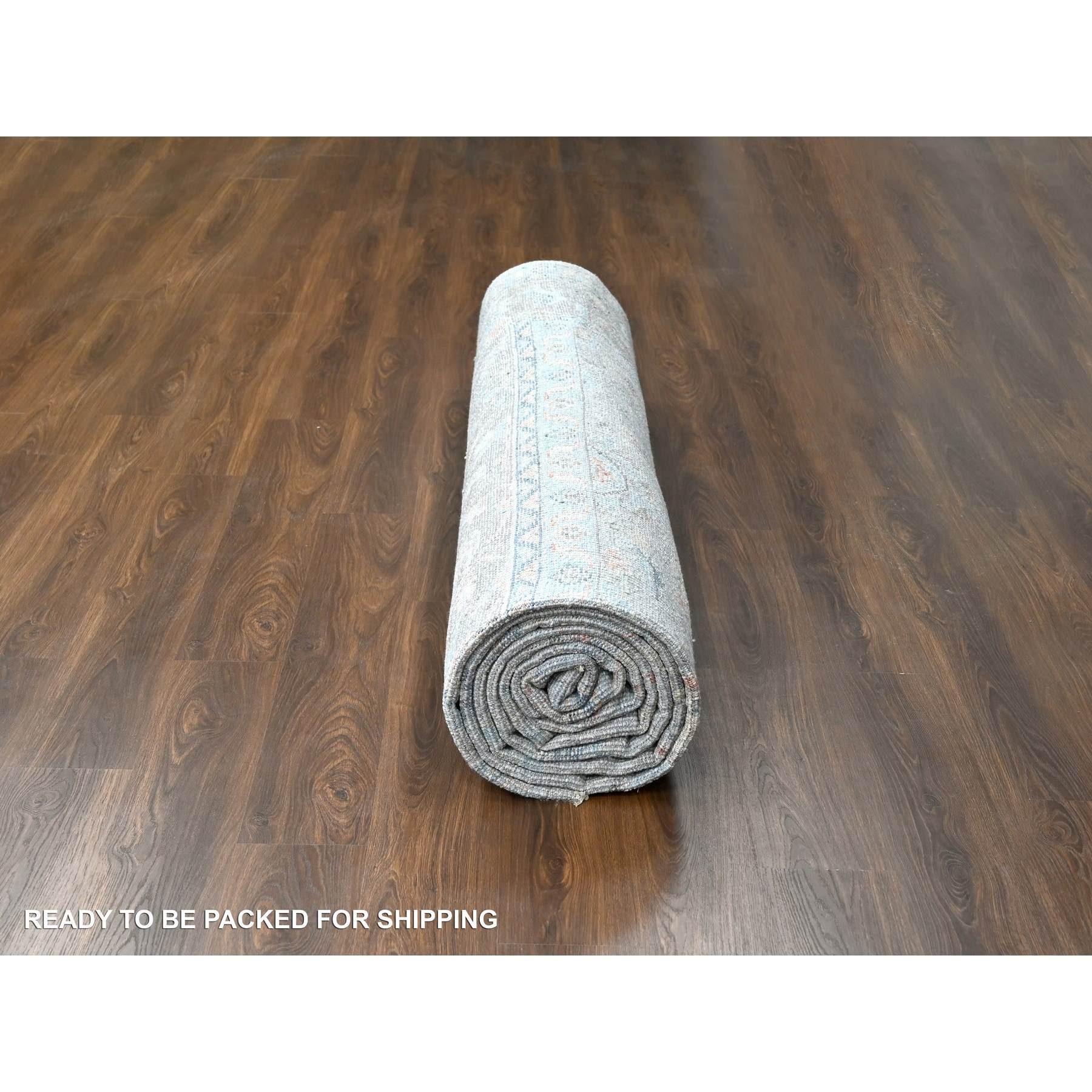 Oushak-And-Peshawar-Hand-Knotted-Rug-422455