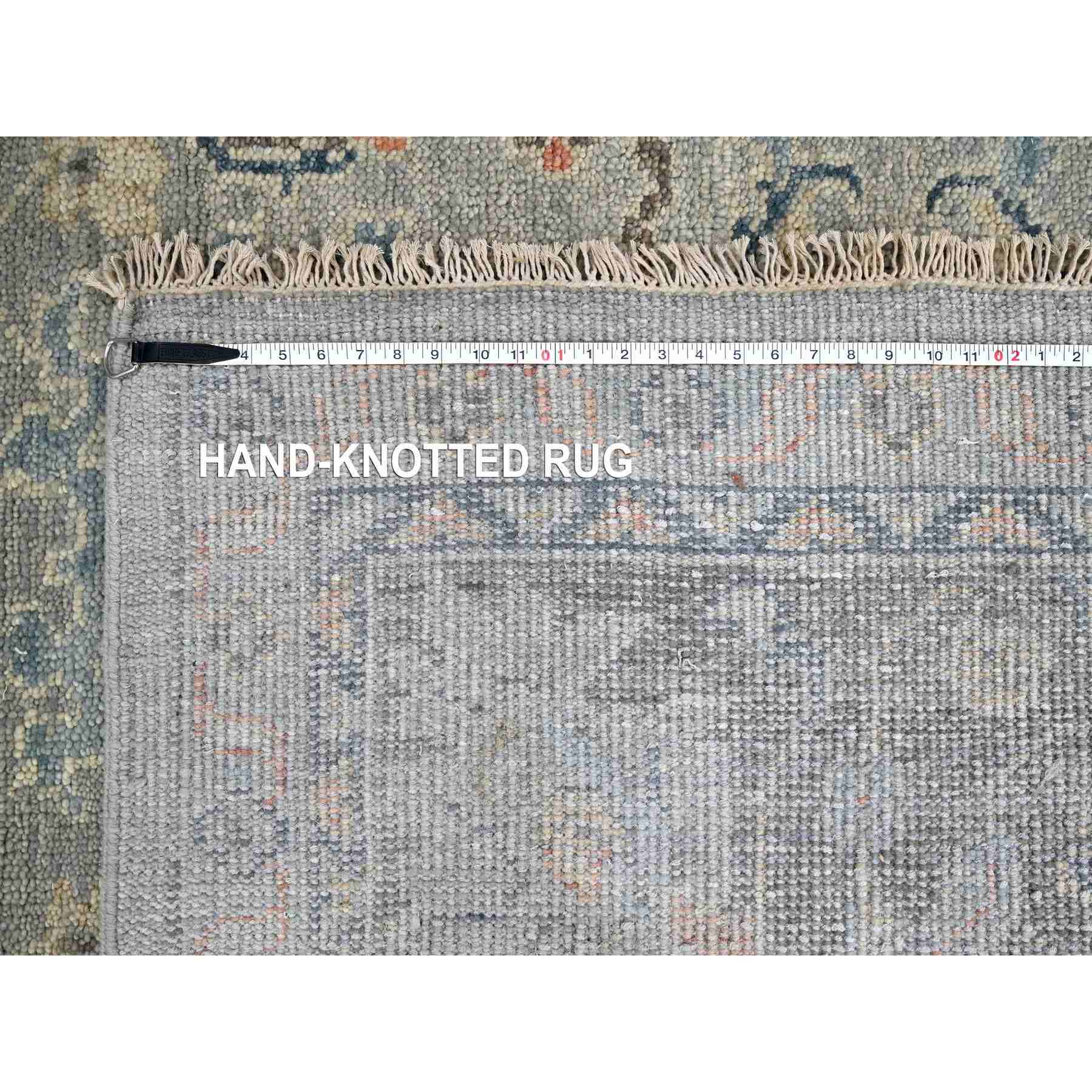 Oushak-And-Peshawar-Hand-Knotted-Rug-422455