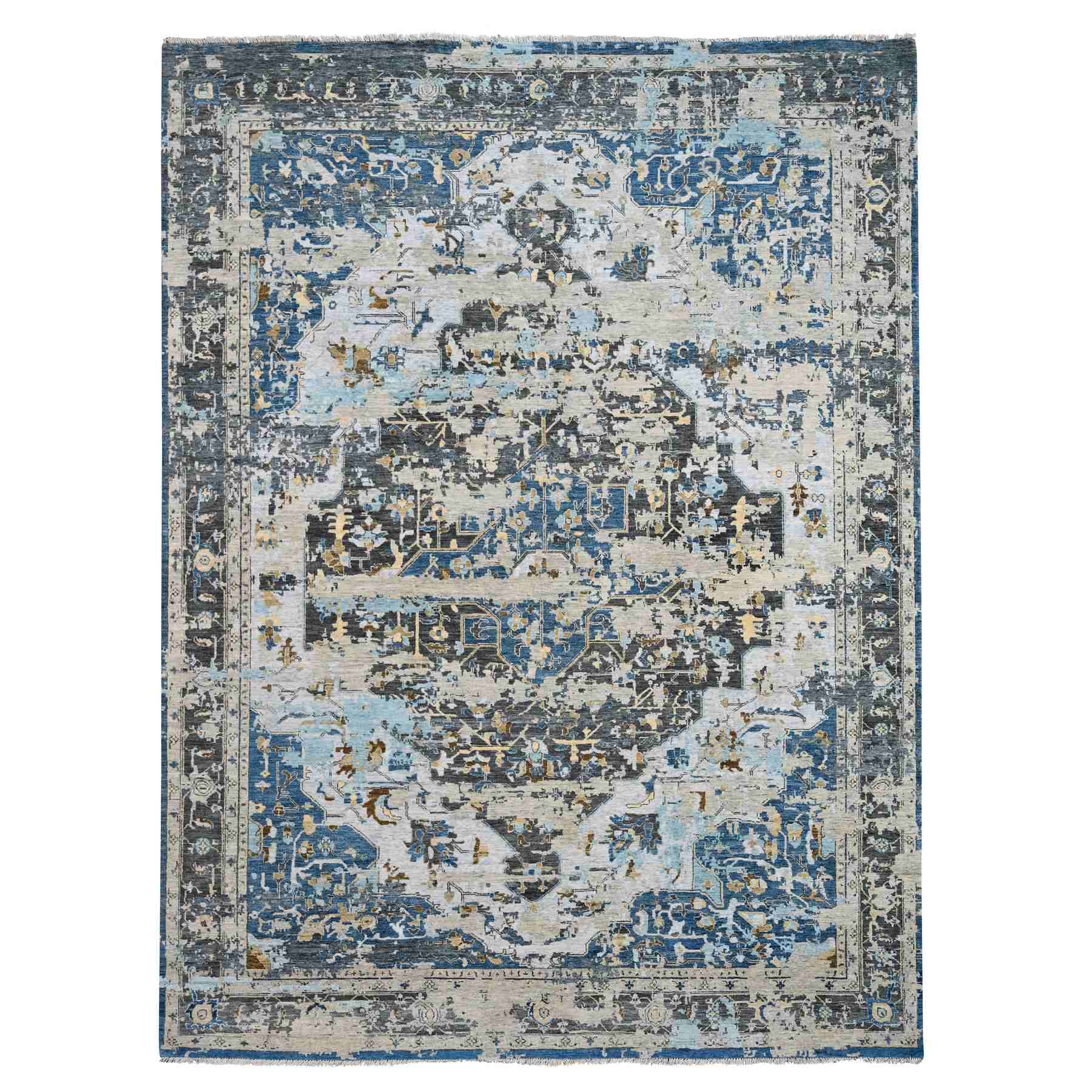 Transitional-Hand-Knotted-Rug-420640