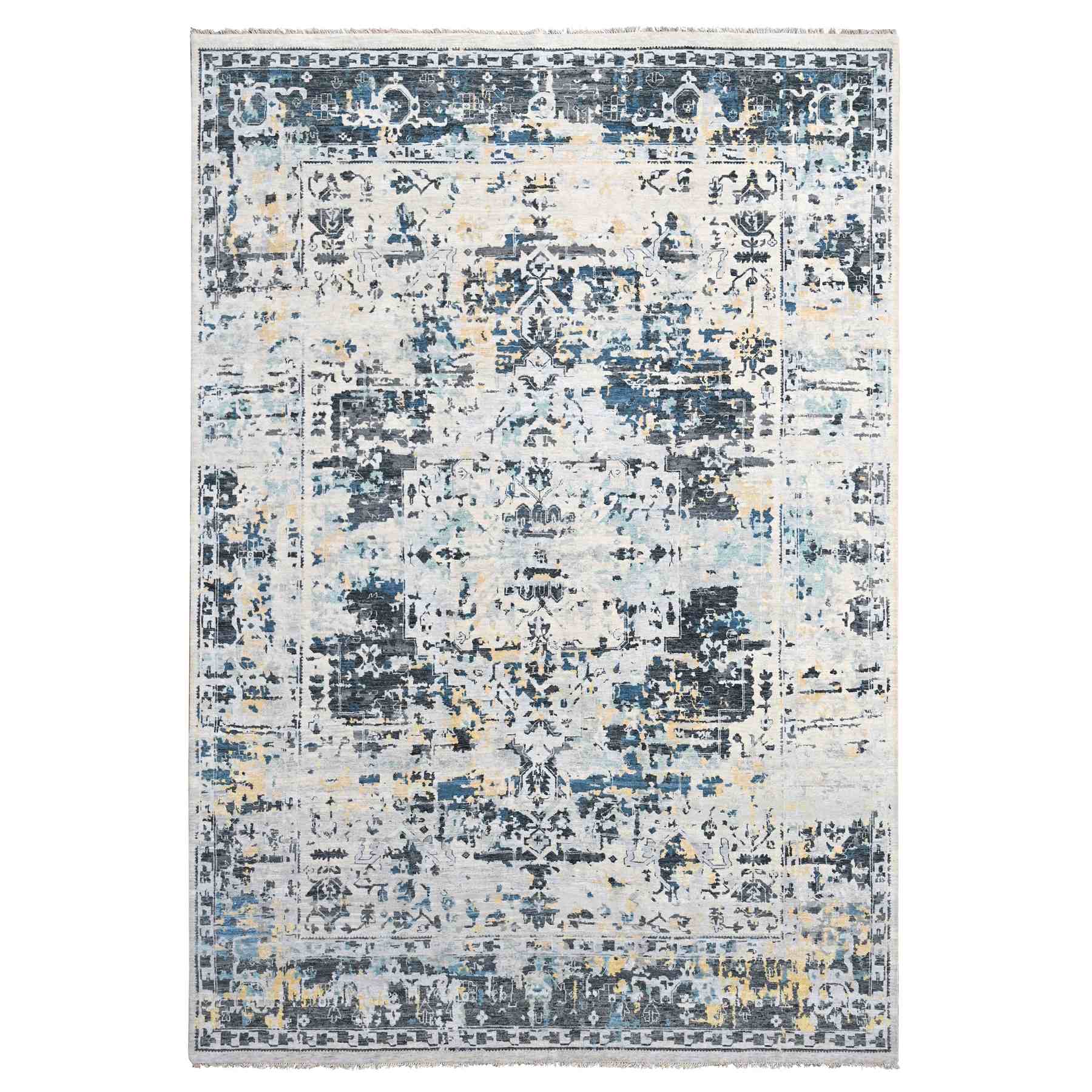 Transitional-Hand-Knotted-Rug-421510