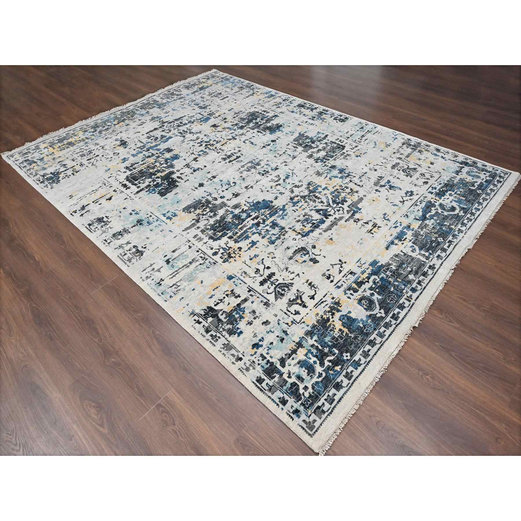 Transitional-Hand-Knotted-Rug-421510