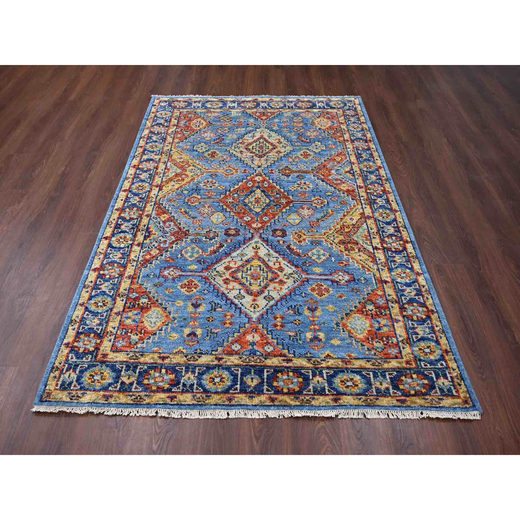 Tribal-Geometric-Hand-Knotted-Rug-420020