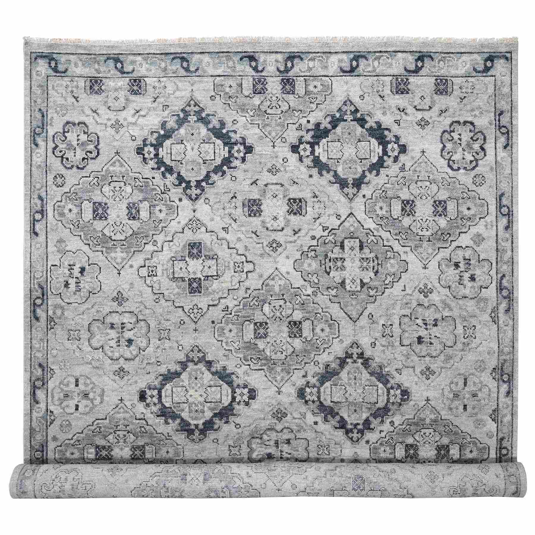 Tribal-Geometric-Hand-Knotted-Rug-420110