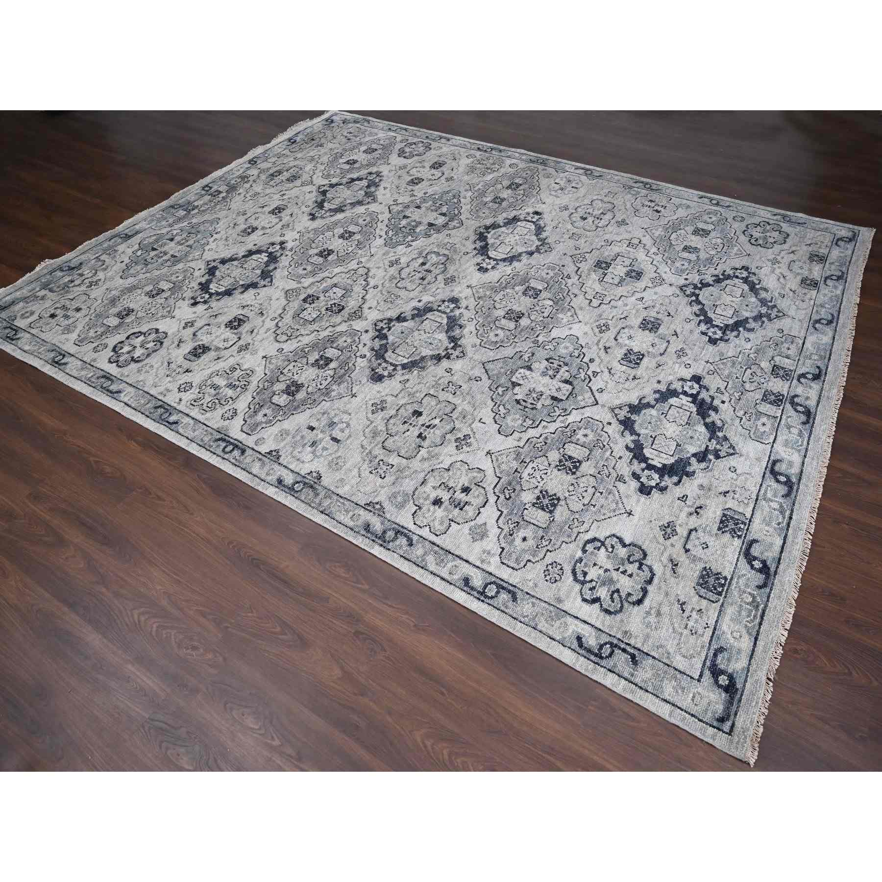 Tribal-Geometric-Hand-Knotted-Rug-420110
