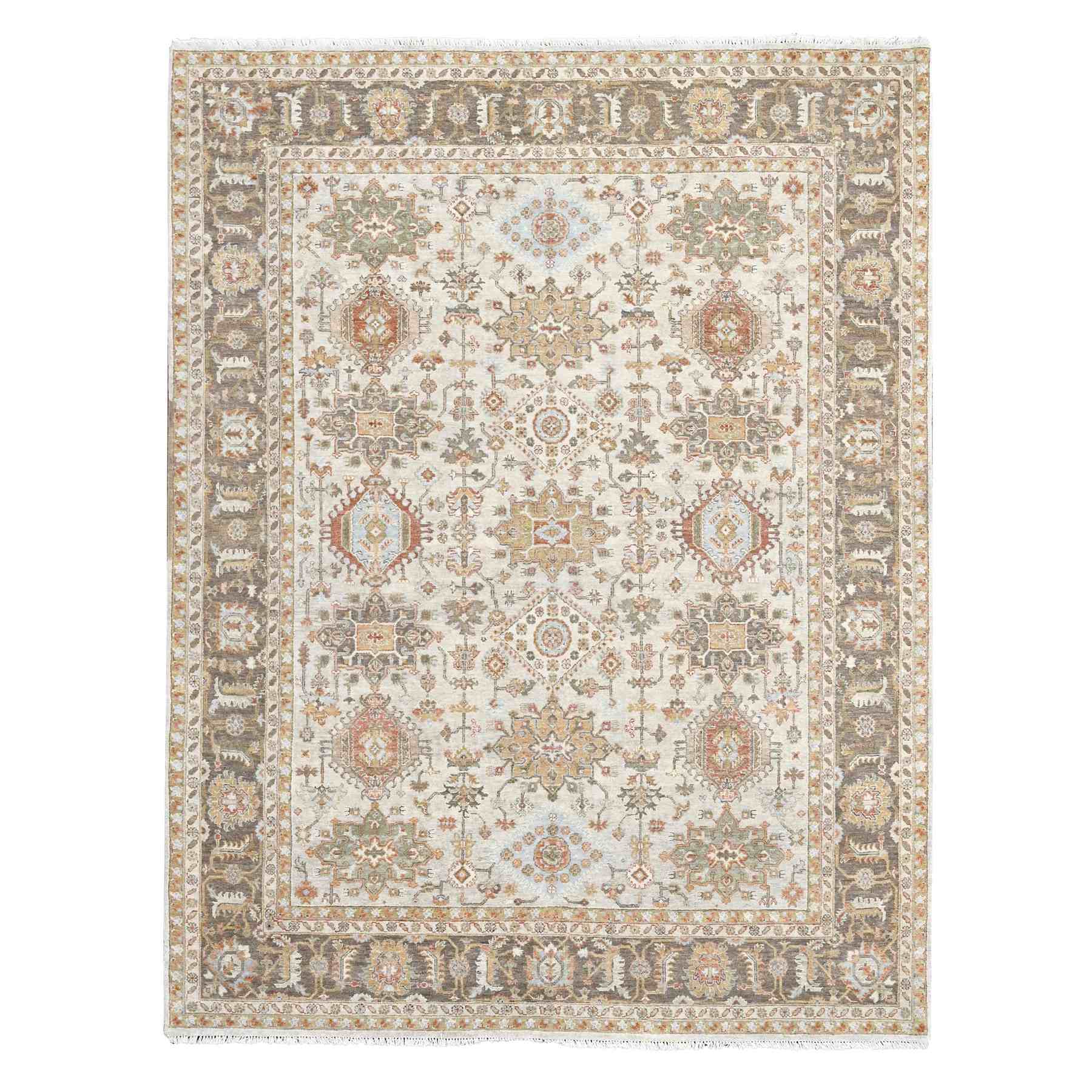 Heriz-Hand-Knotted-Rug-422635