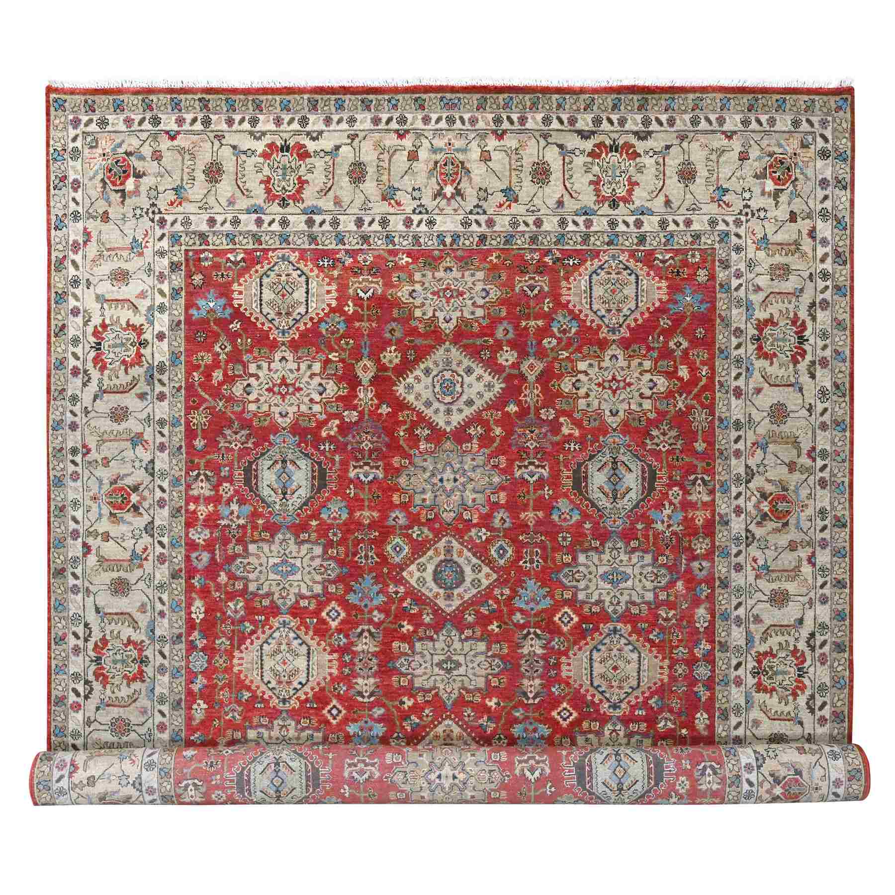 Heriz-Hand-Knotted-Rug-422660