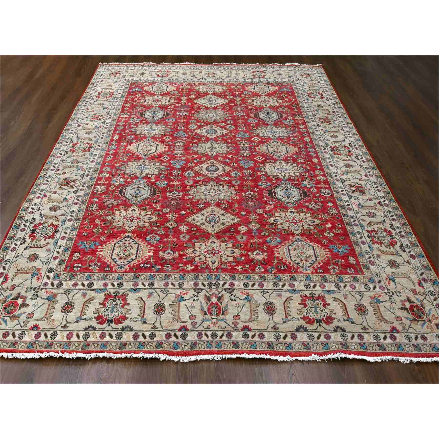 Heriz-Hand-Knotted-Rug-422660