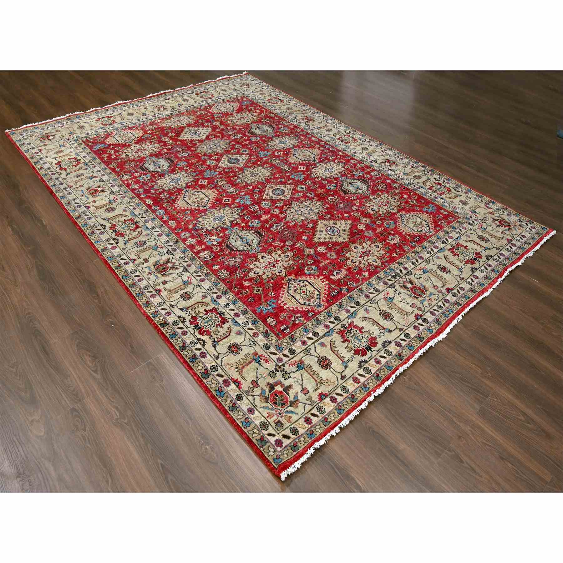 Heriz-Hand-Knotted-Rug-422660