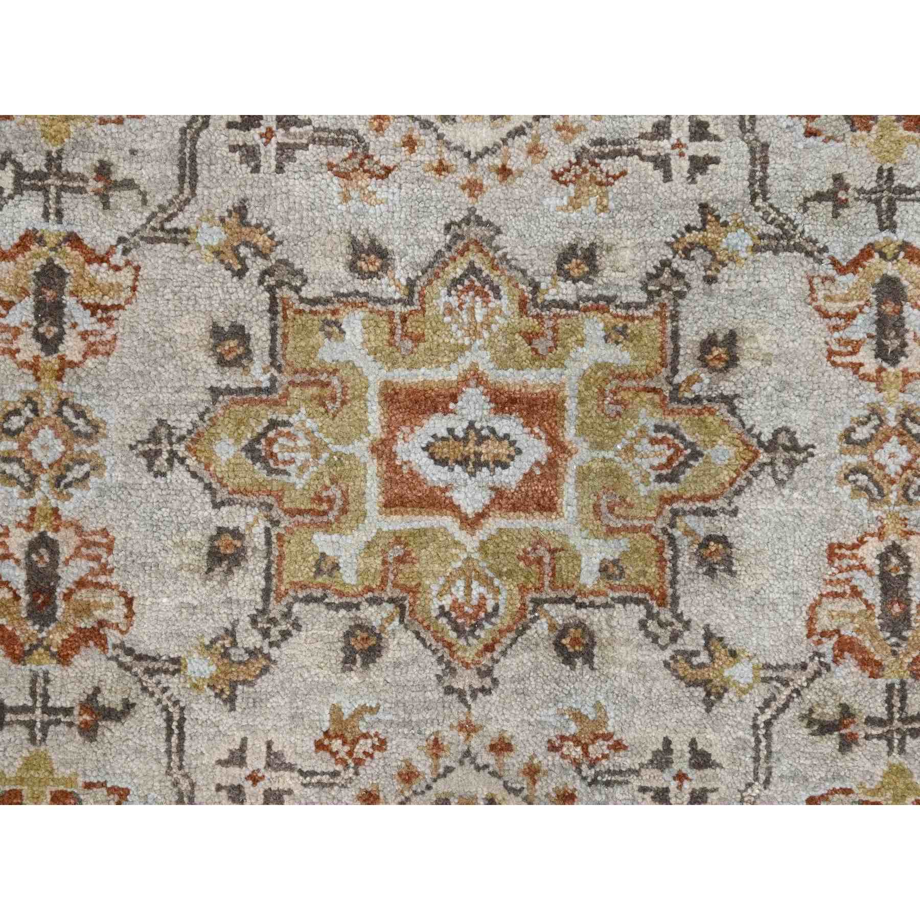 Heriz-Hand-Knotted-Rug-423455