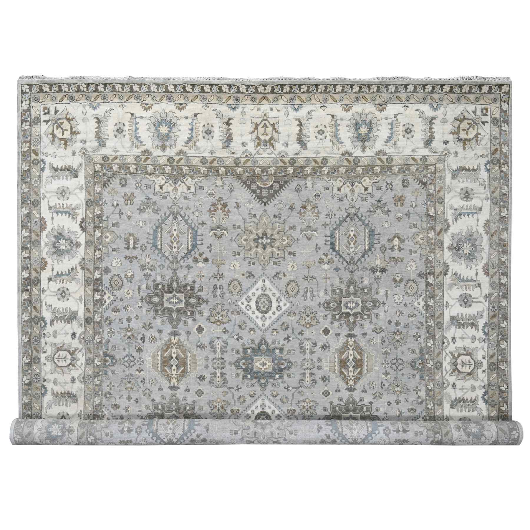 Heriz-Hand-Knotted-Rug-423990