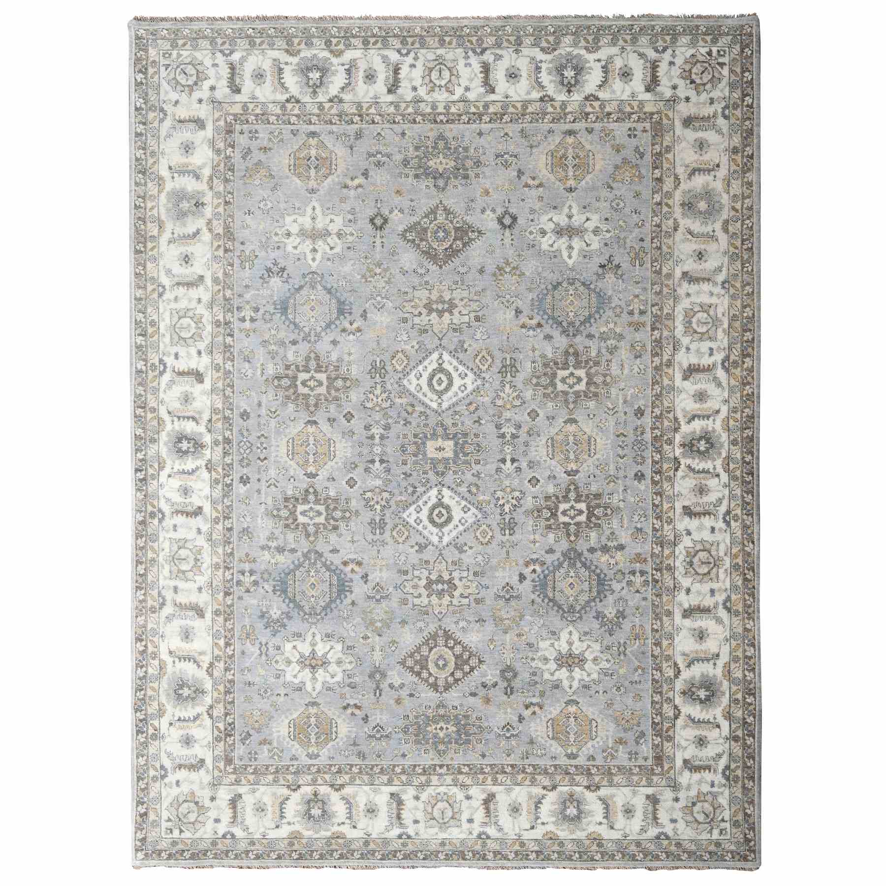 Heriz-Hand-Knotted-Rug-424105