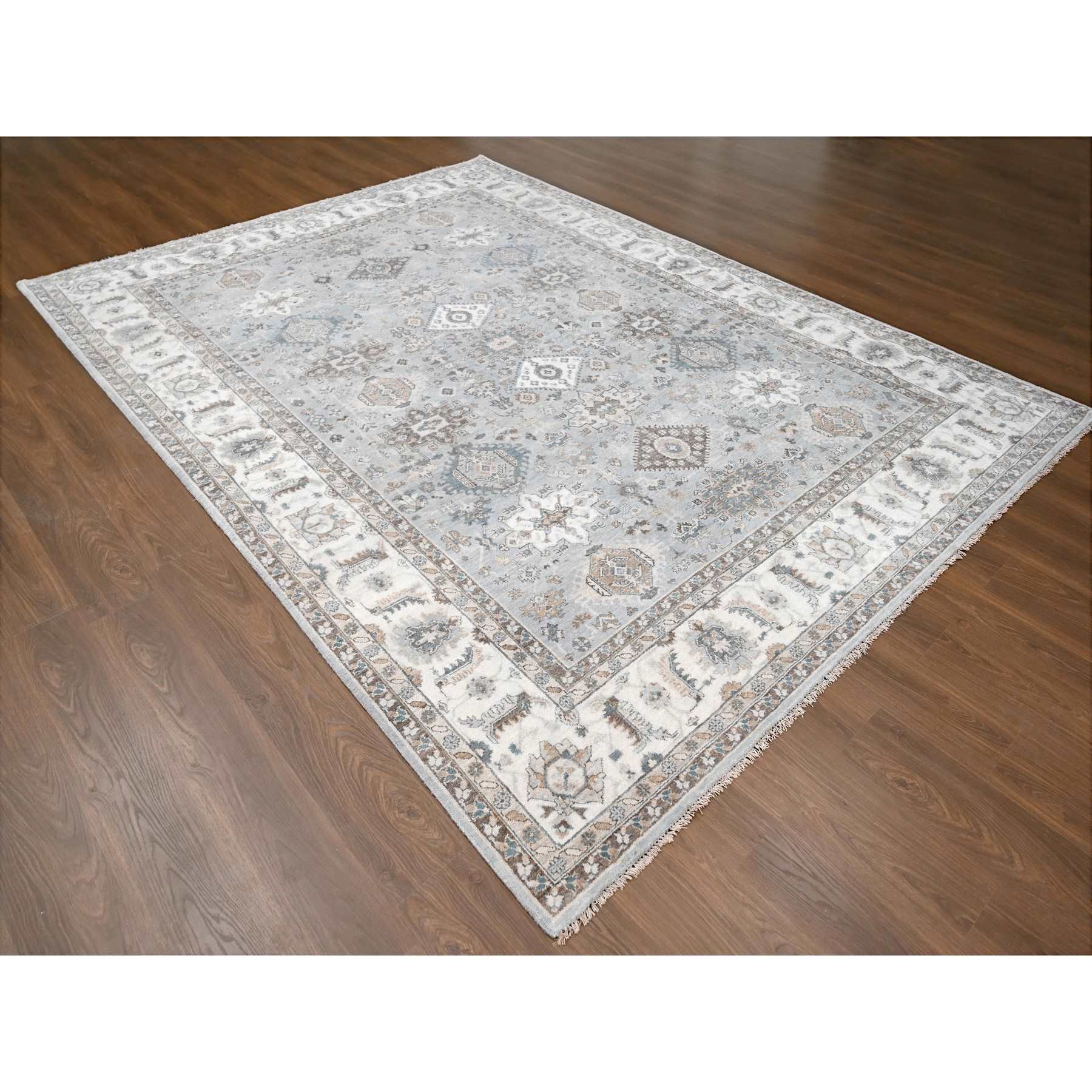 Heriz-Hand-Knotted-Rug-424105